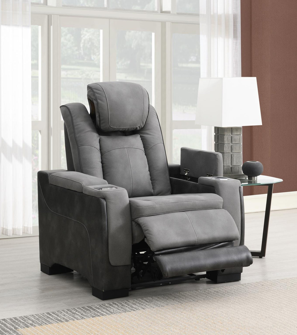 Slate Power Reclining Collection with USB Charging