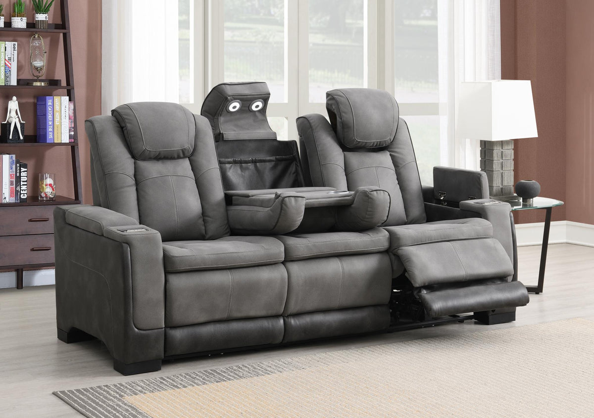 Slate Power Reclining Collection with USB Charging