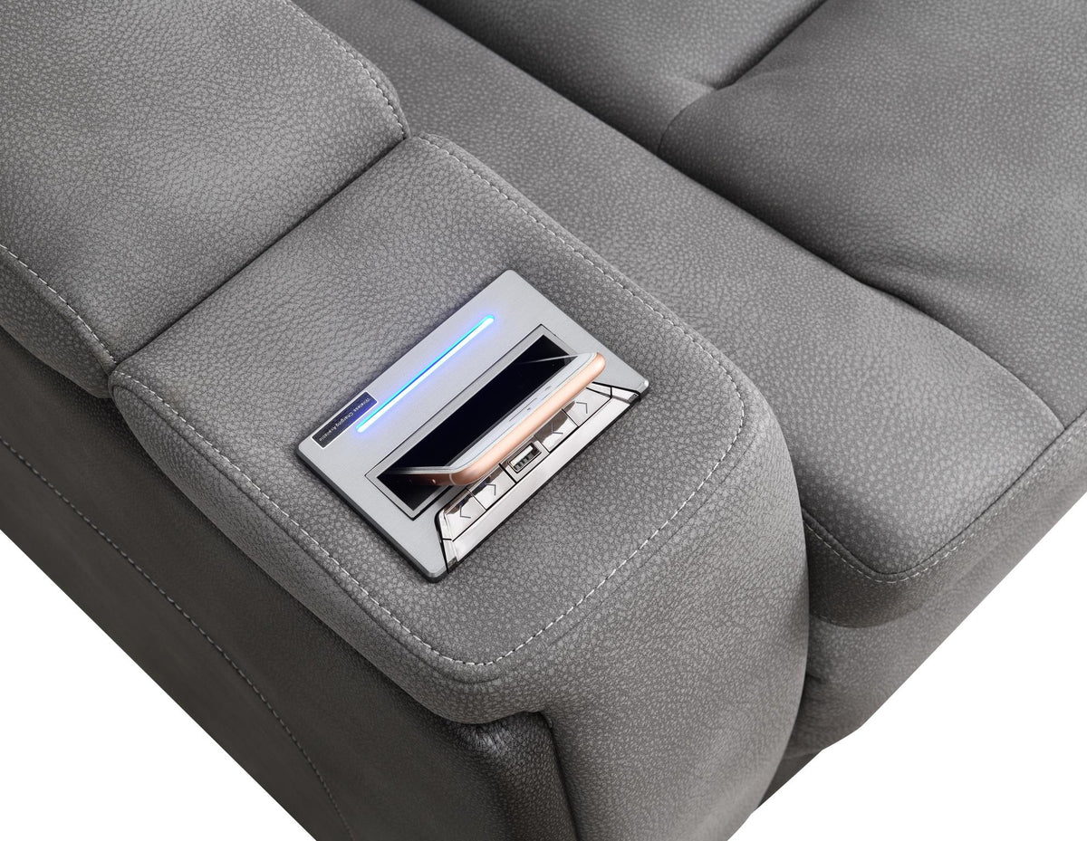 Slate Power Reclining Collection with USB Charging