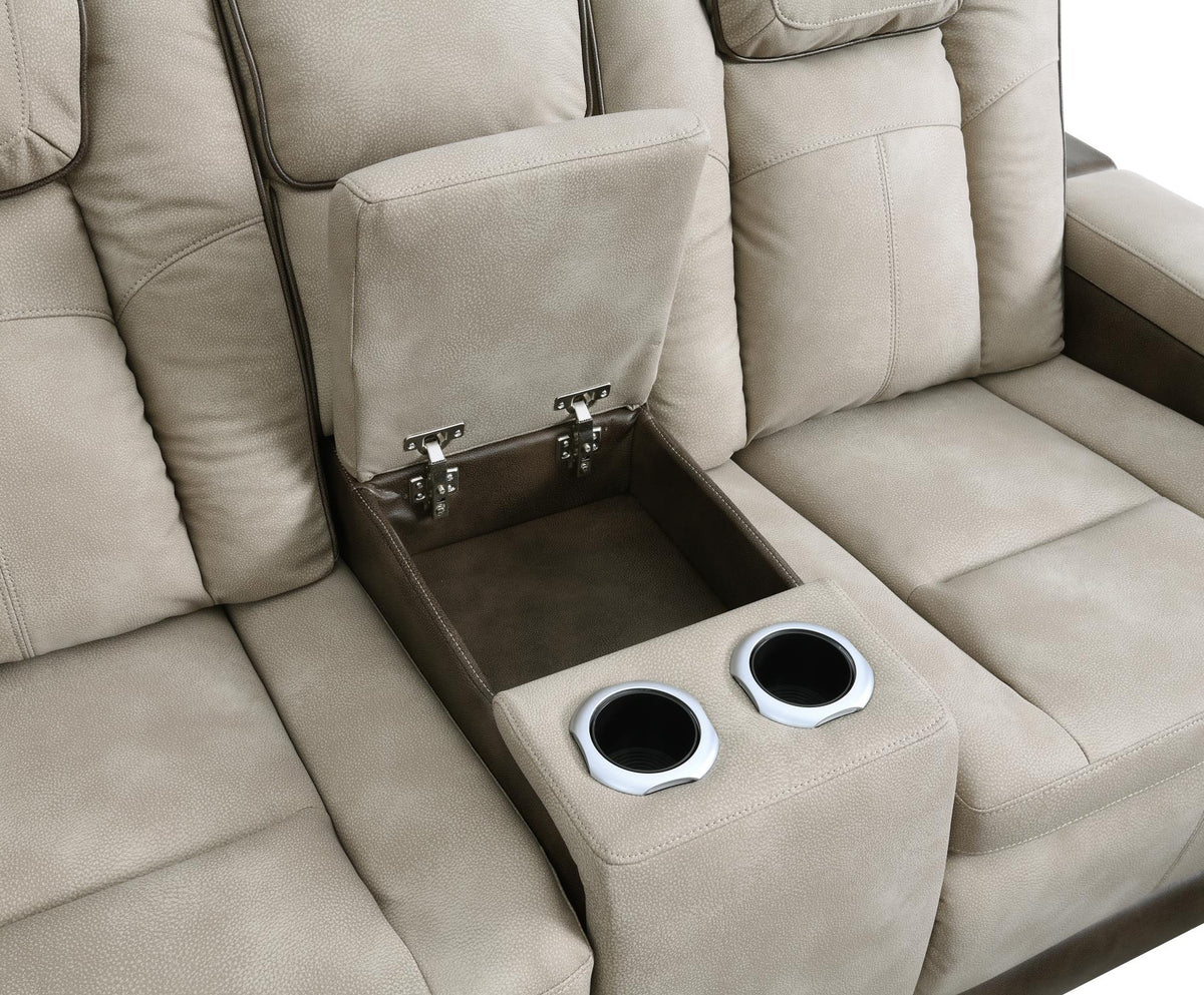 Sand Power Reclining Collection with USB Charging