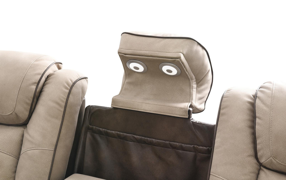 Sand Power Reclining Collection with USB Charging