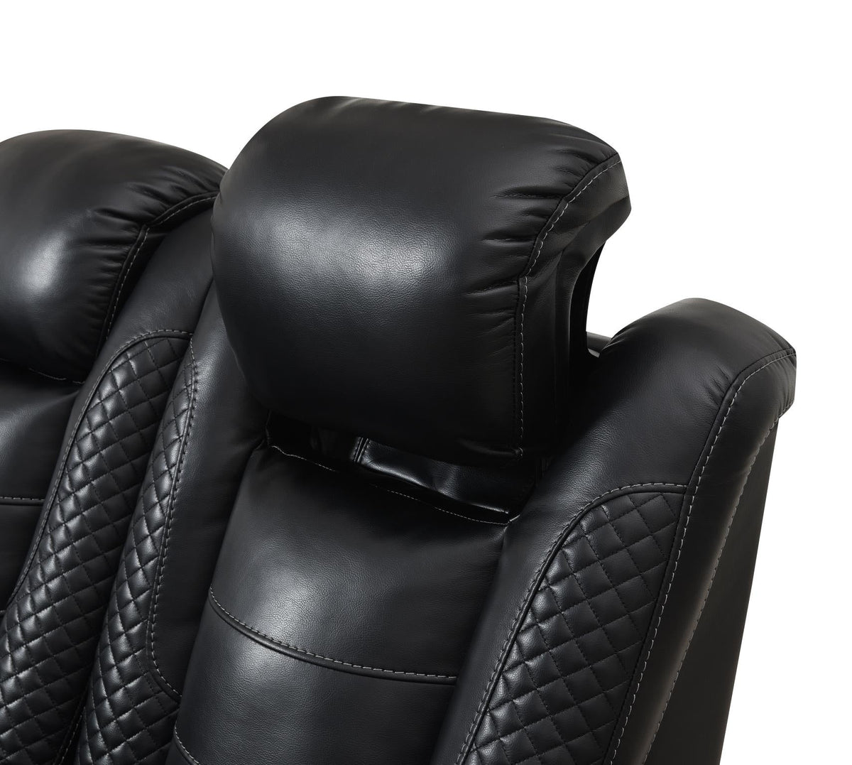 Black LED Power Reclining Sofa Collection