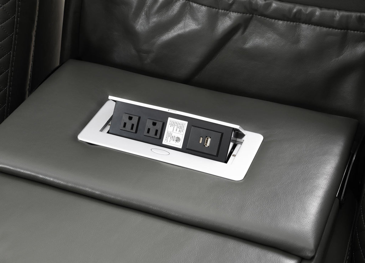 Gray LED Power Reclining Sofa Collection