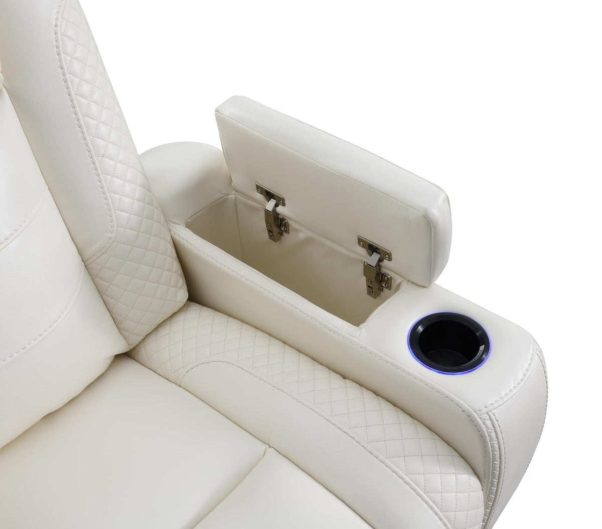 White LED Power Reclining Sofa Collection