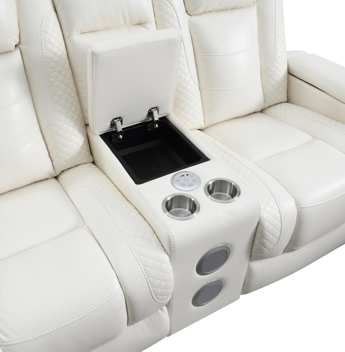 White LED Power Reclining Sofa Collection