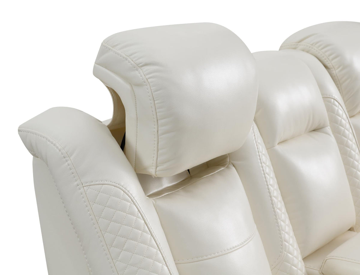 White LED Power Reclining Sofa Collection