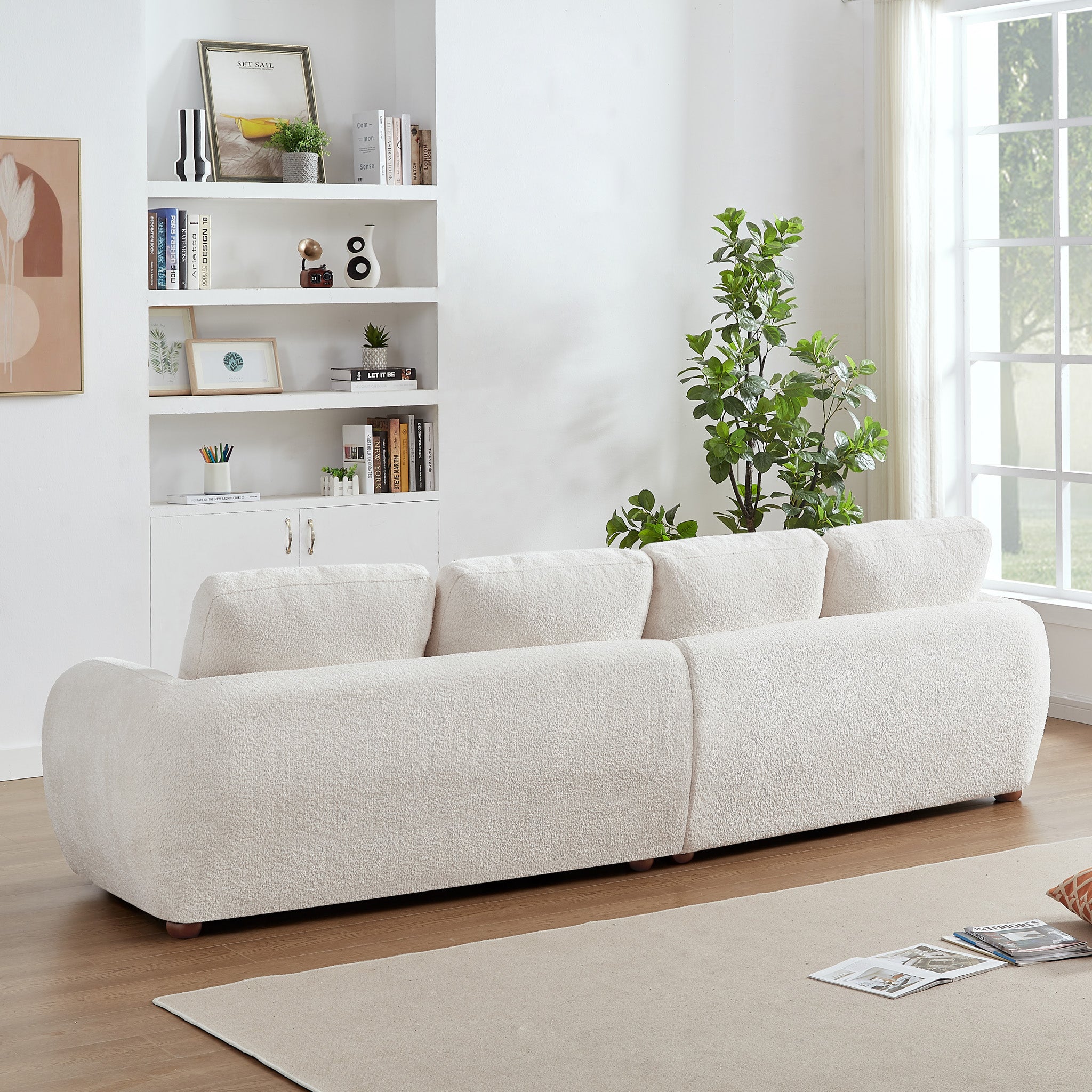 Virgil Cream Boucle Sofa