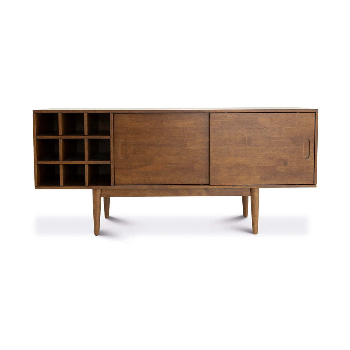 Vira Walnut Media Console TV Stand