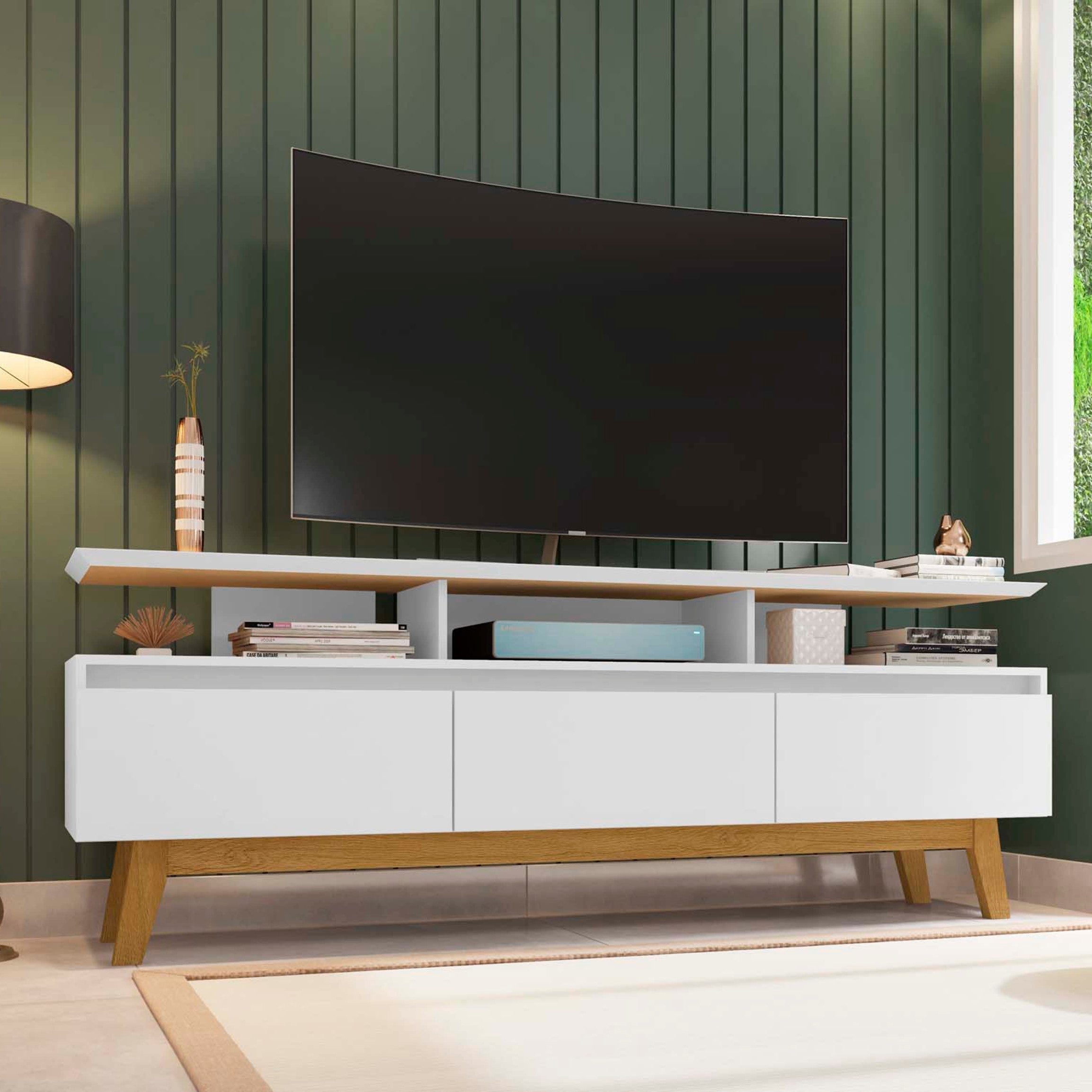 Yonkers 70.86 TV Stand - White