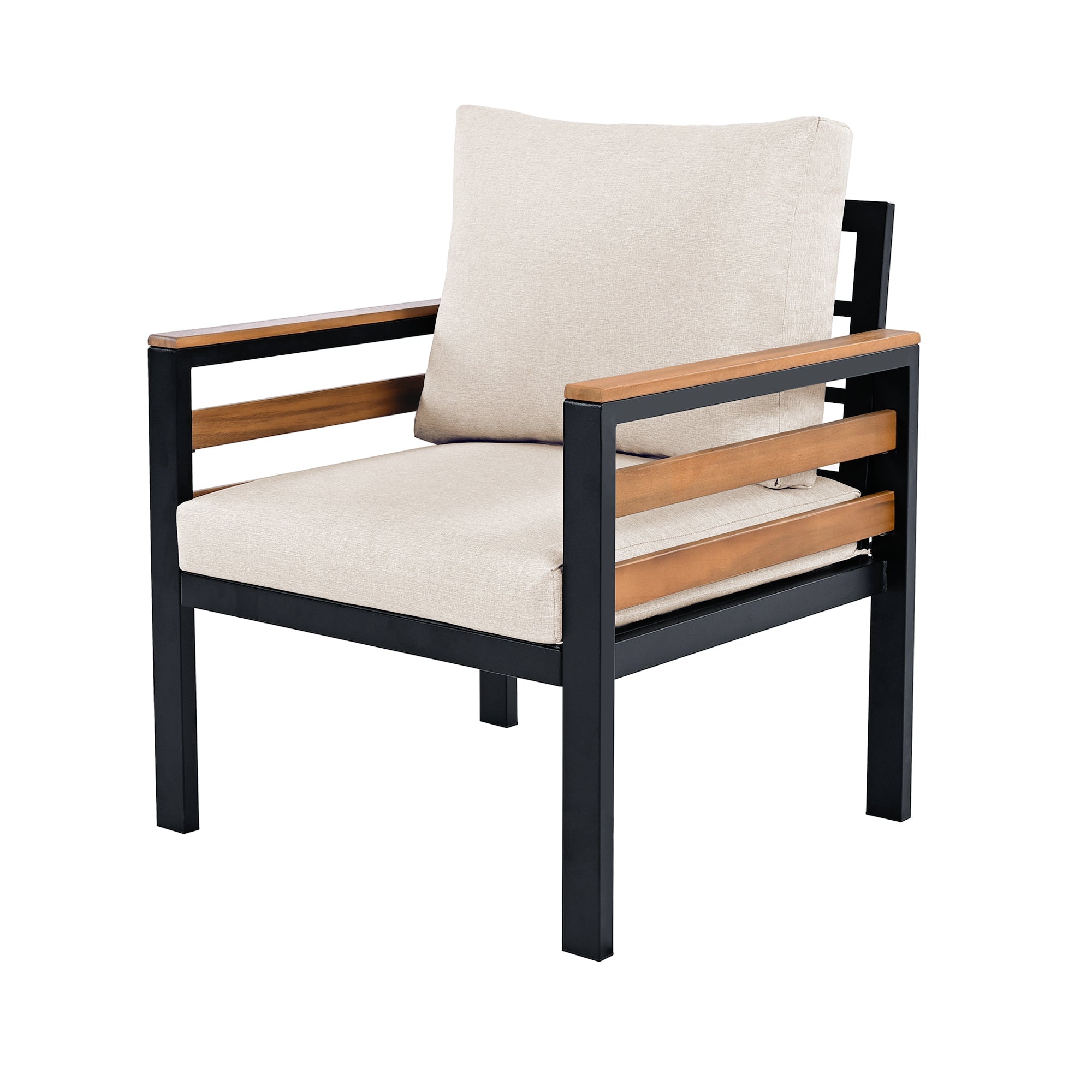 Go Outdoor Coffee Table Cushioned Seating - Beige