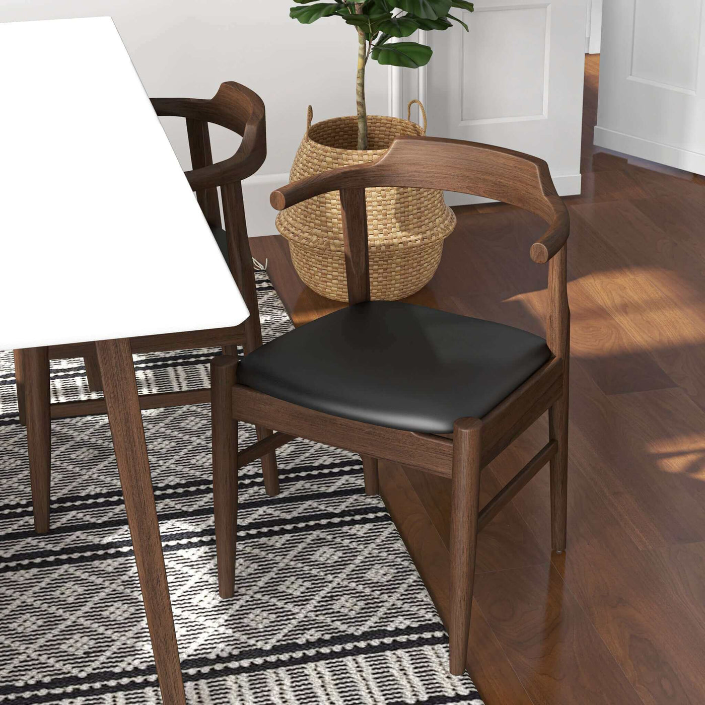 Ericsson Vegan Leather Dining Chair (Set of 2)