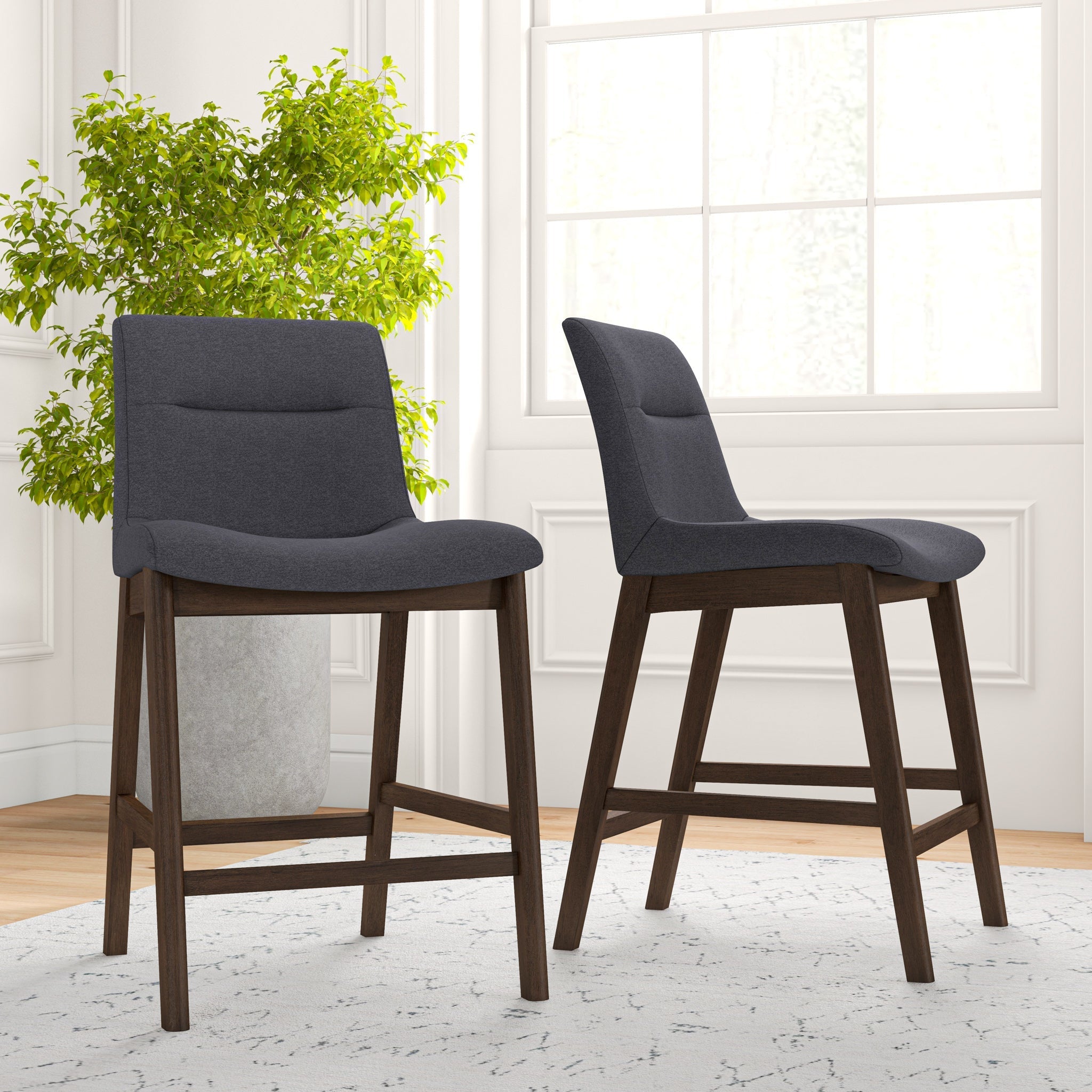Danilo Dark Gray Counter Stool Set of 2