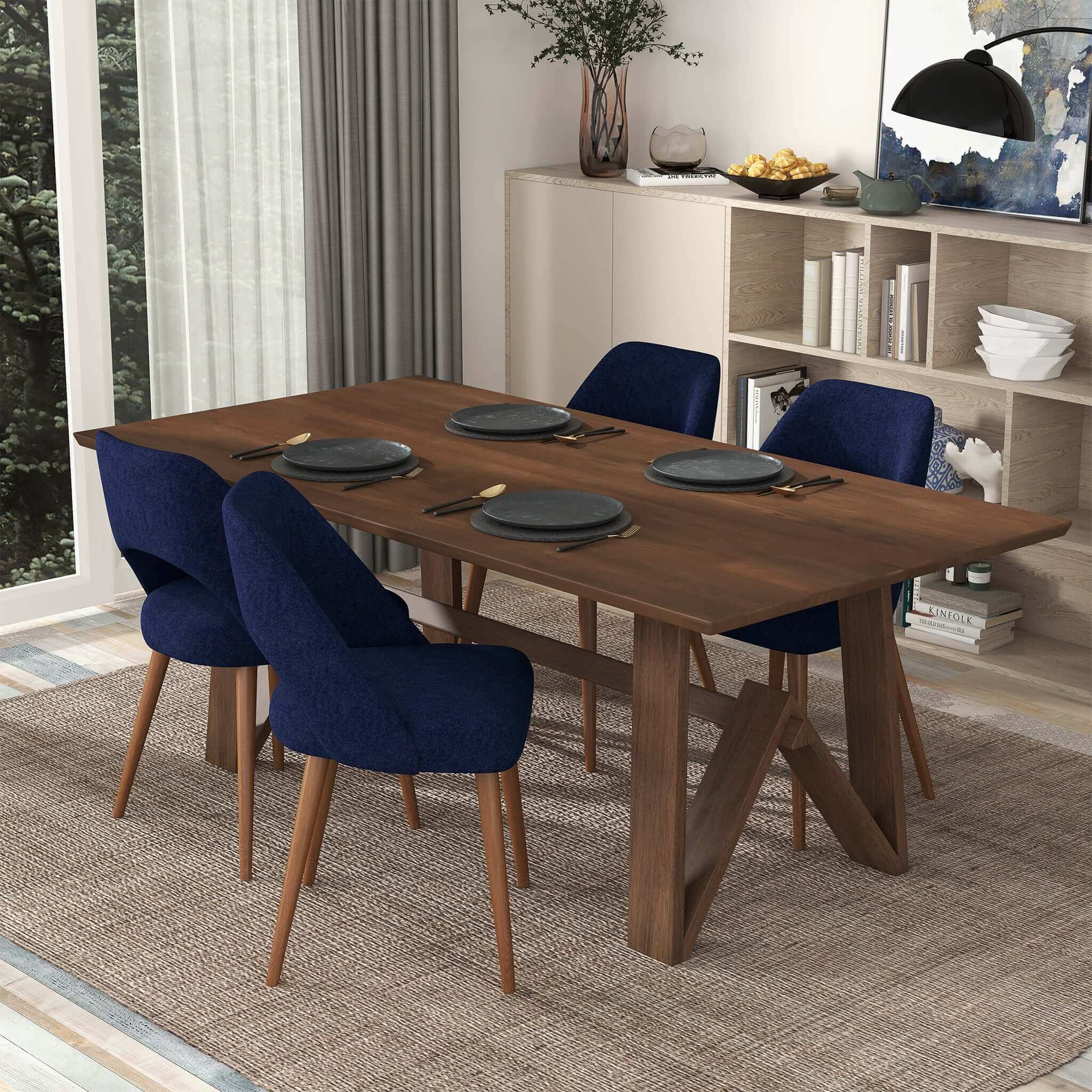 Cooper Modern Solid Wood Dining Table