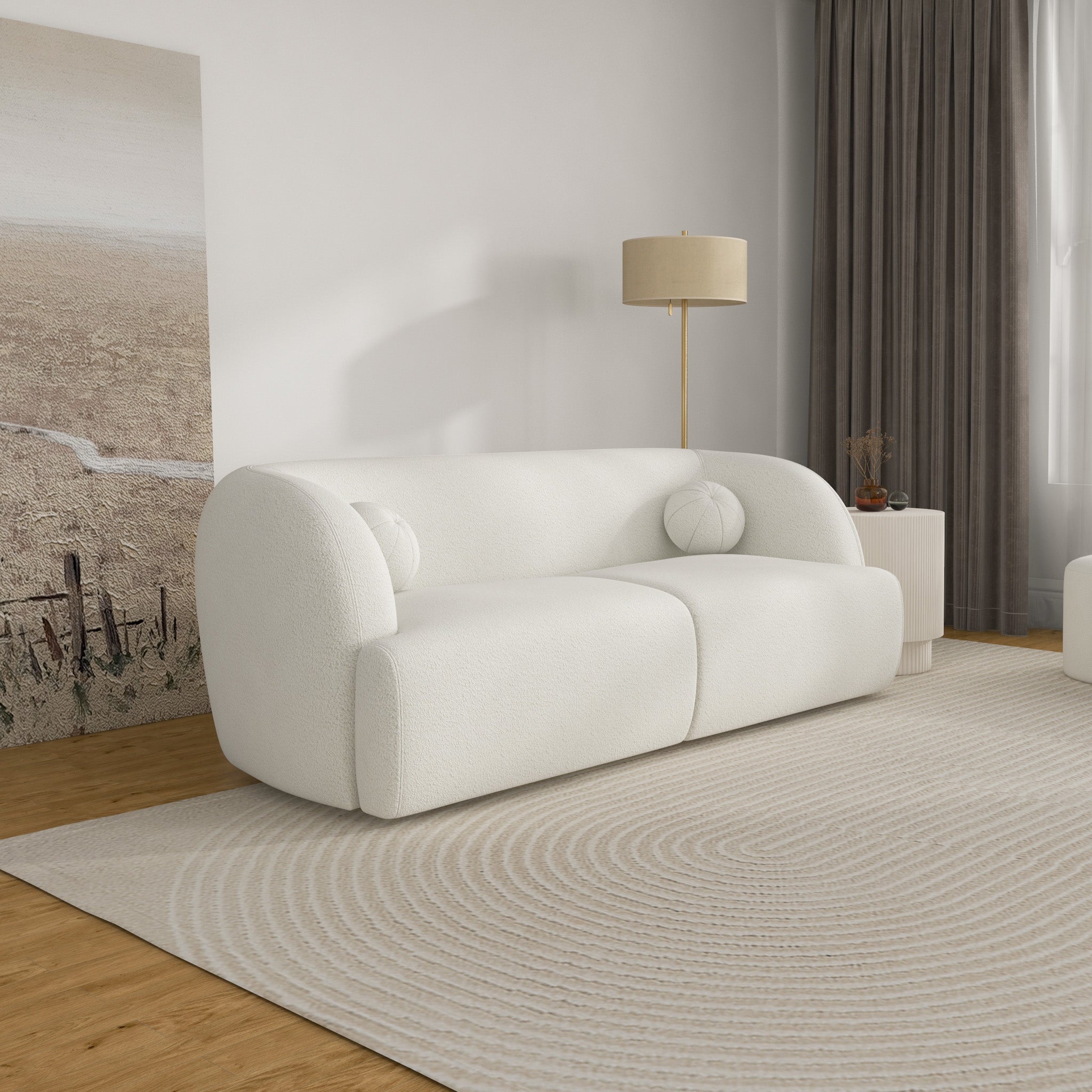 Quinn Sofa - Ivory Boucle