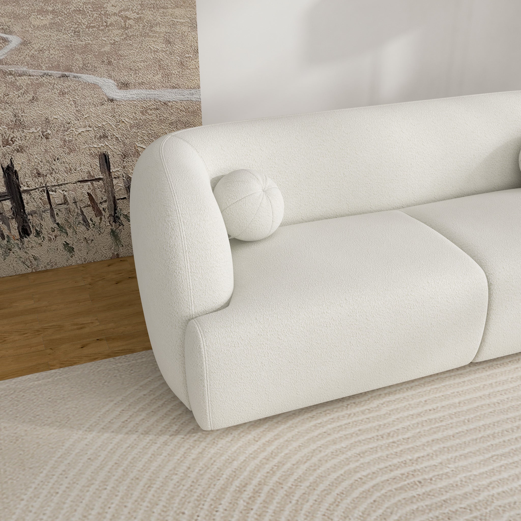 Quinn Sofa - Ivory Boucle