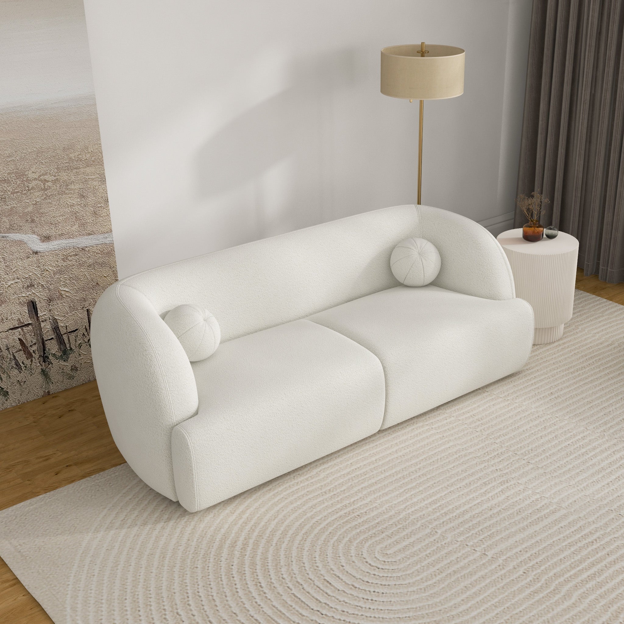 Quinn Sofa - Ivory Boucle
