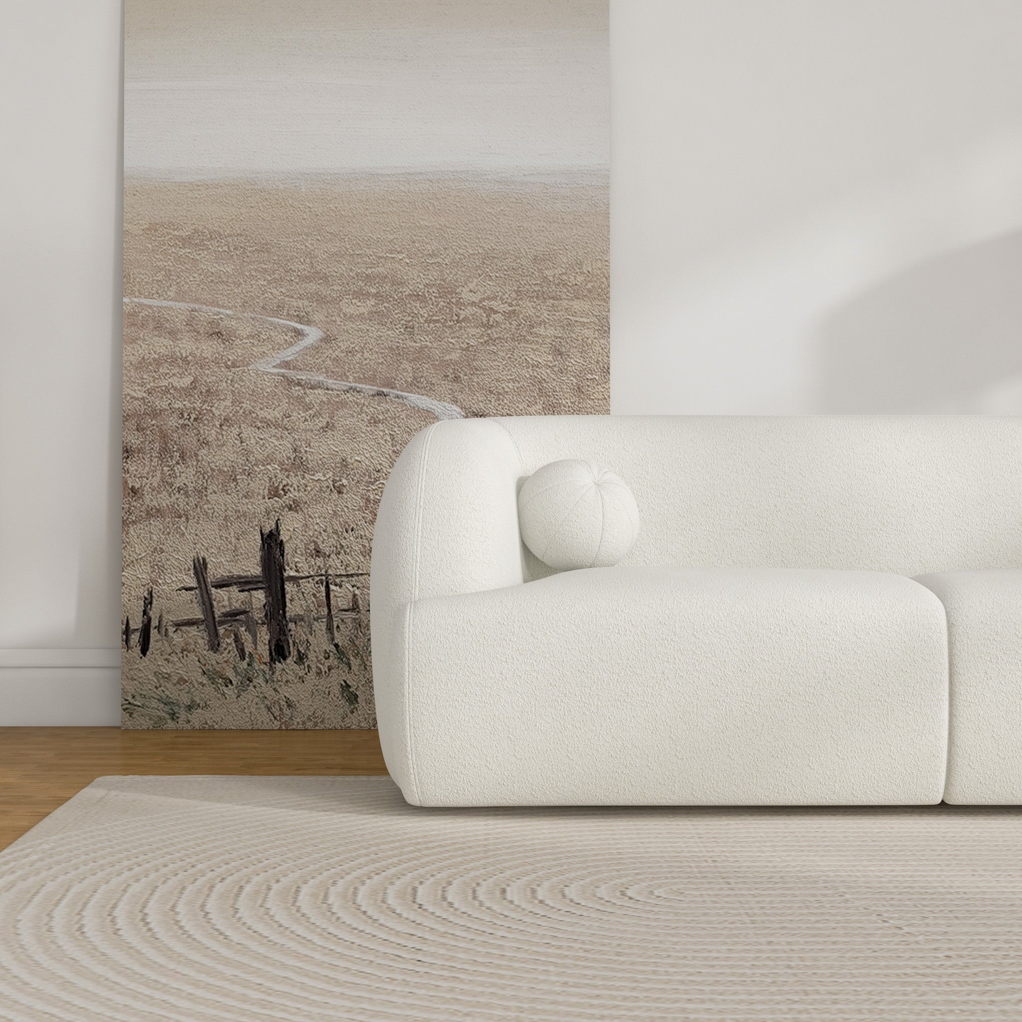 Quinn Sofa - Ivory Boucle