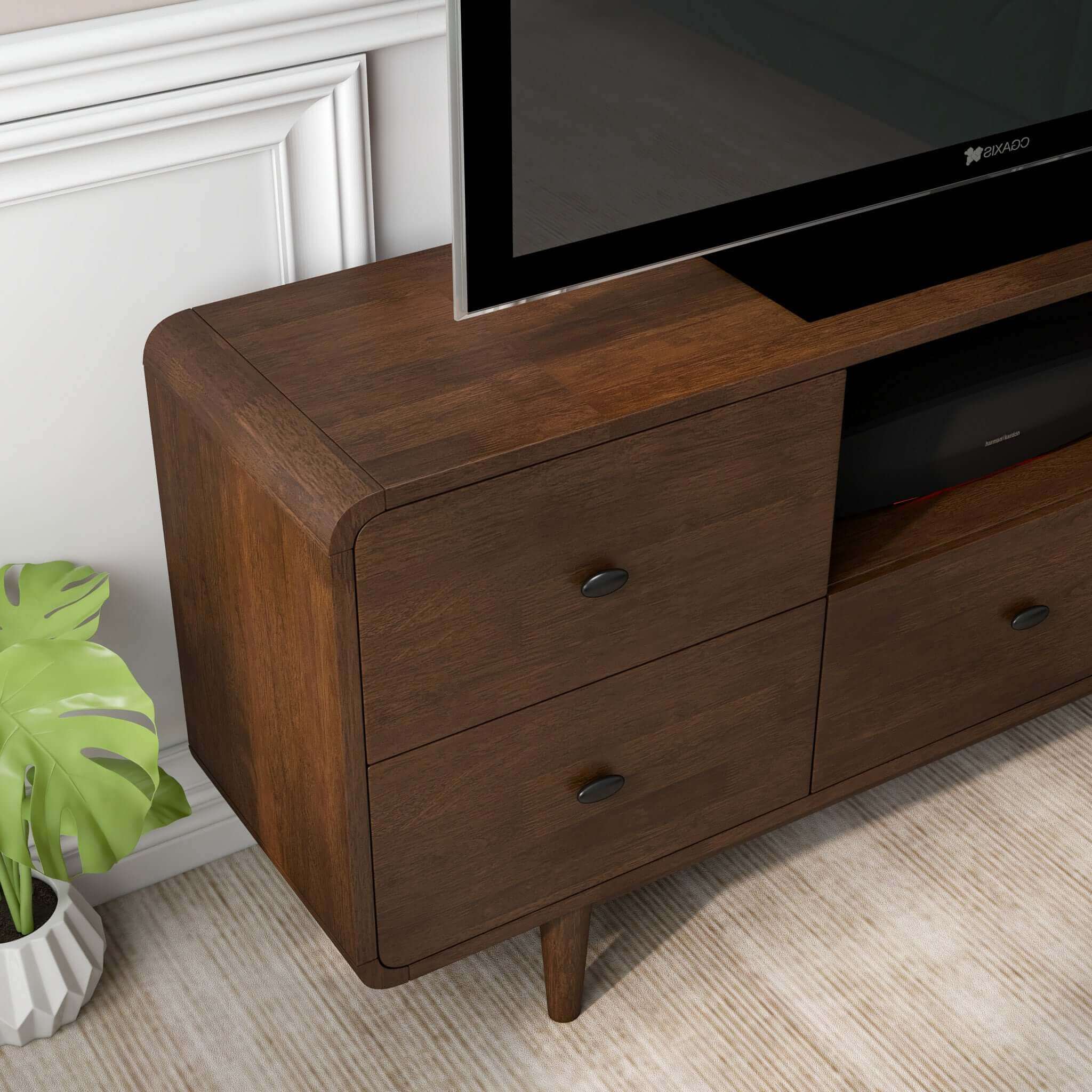 Owen High TV Stand 5 Drawers