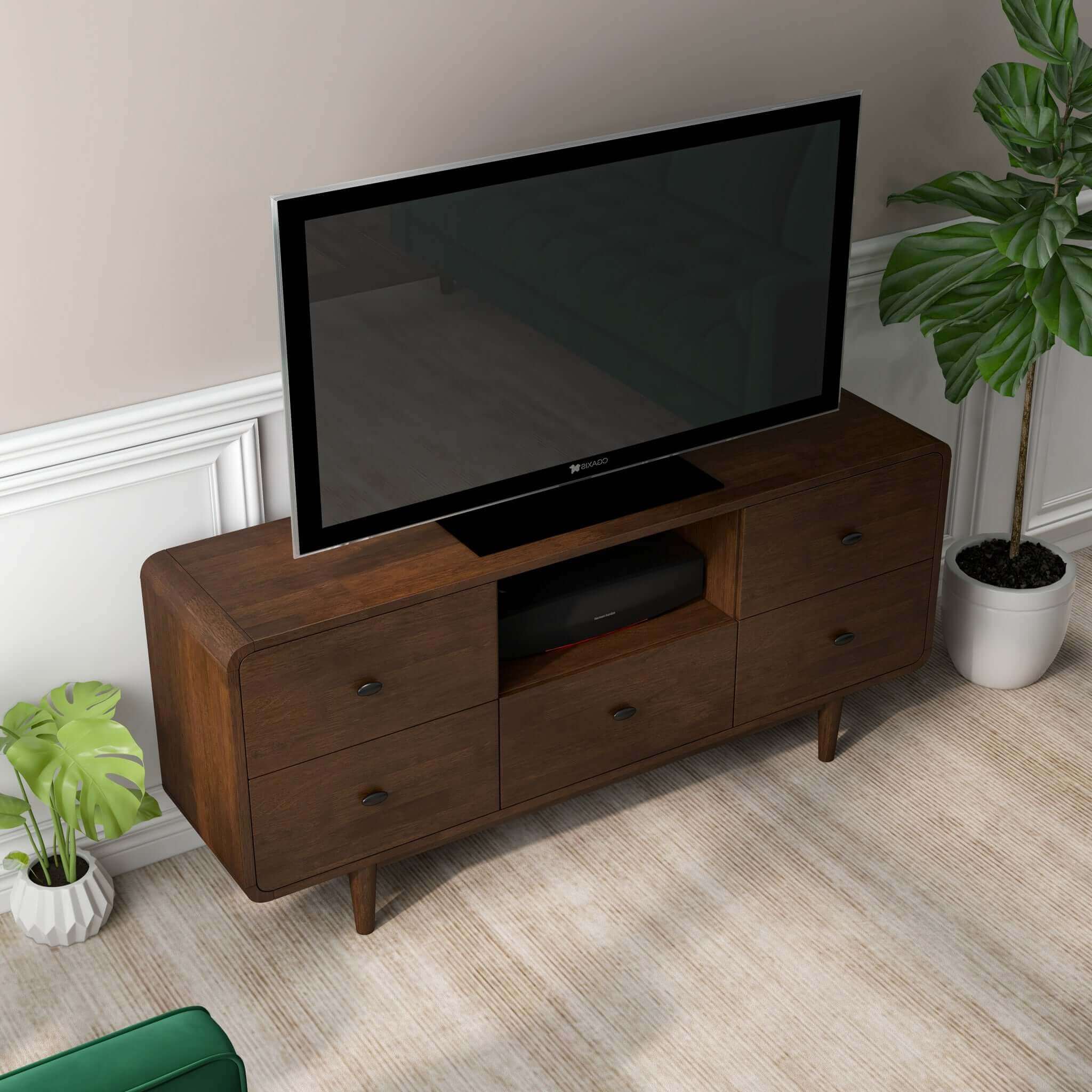 Owen High TV Stand 5 Drawers