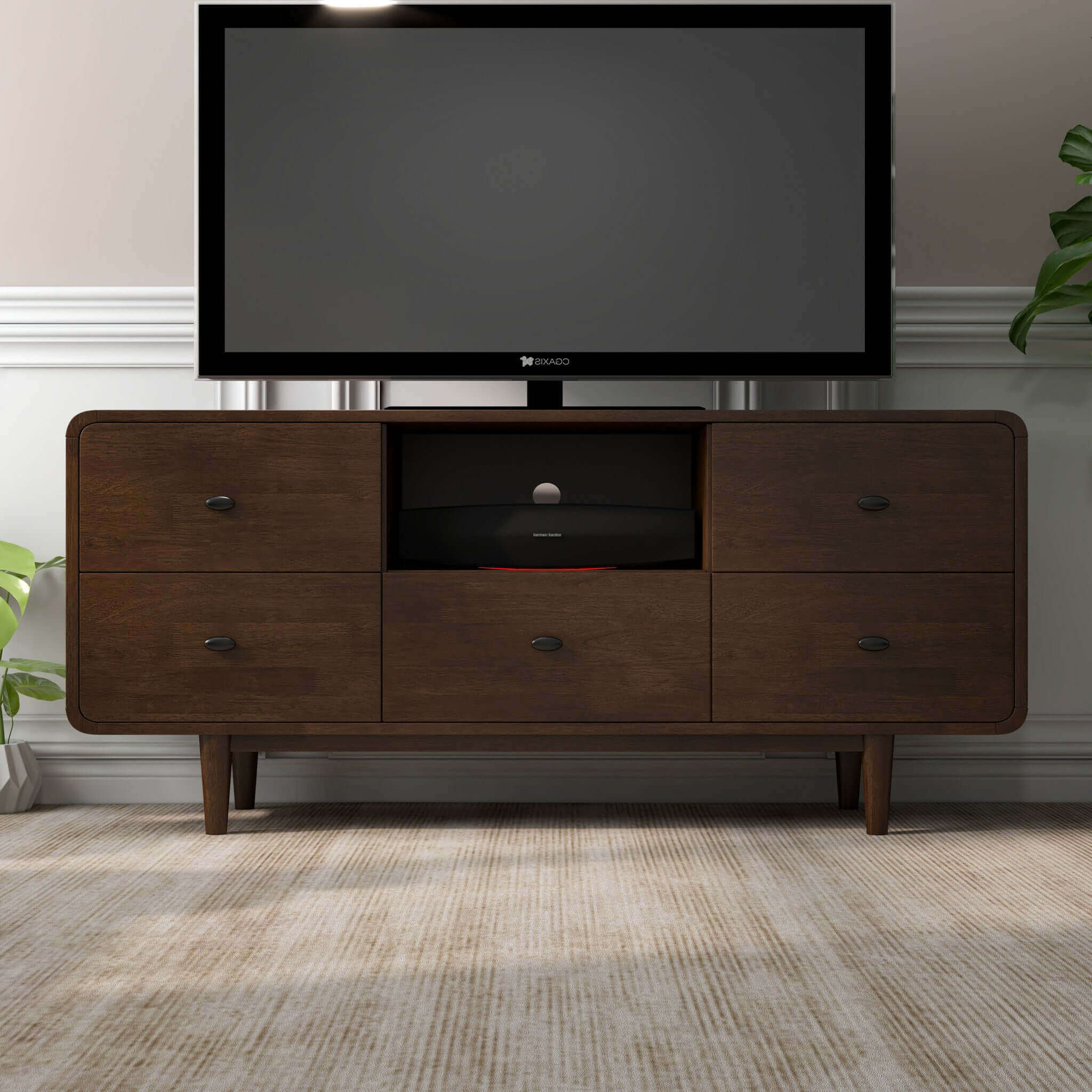 Owen High TV Stand 5 Drawers