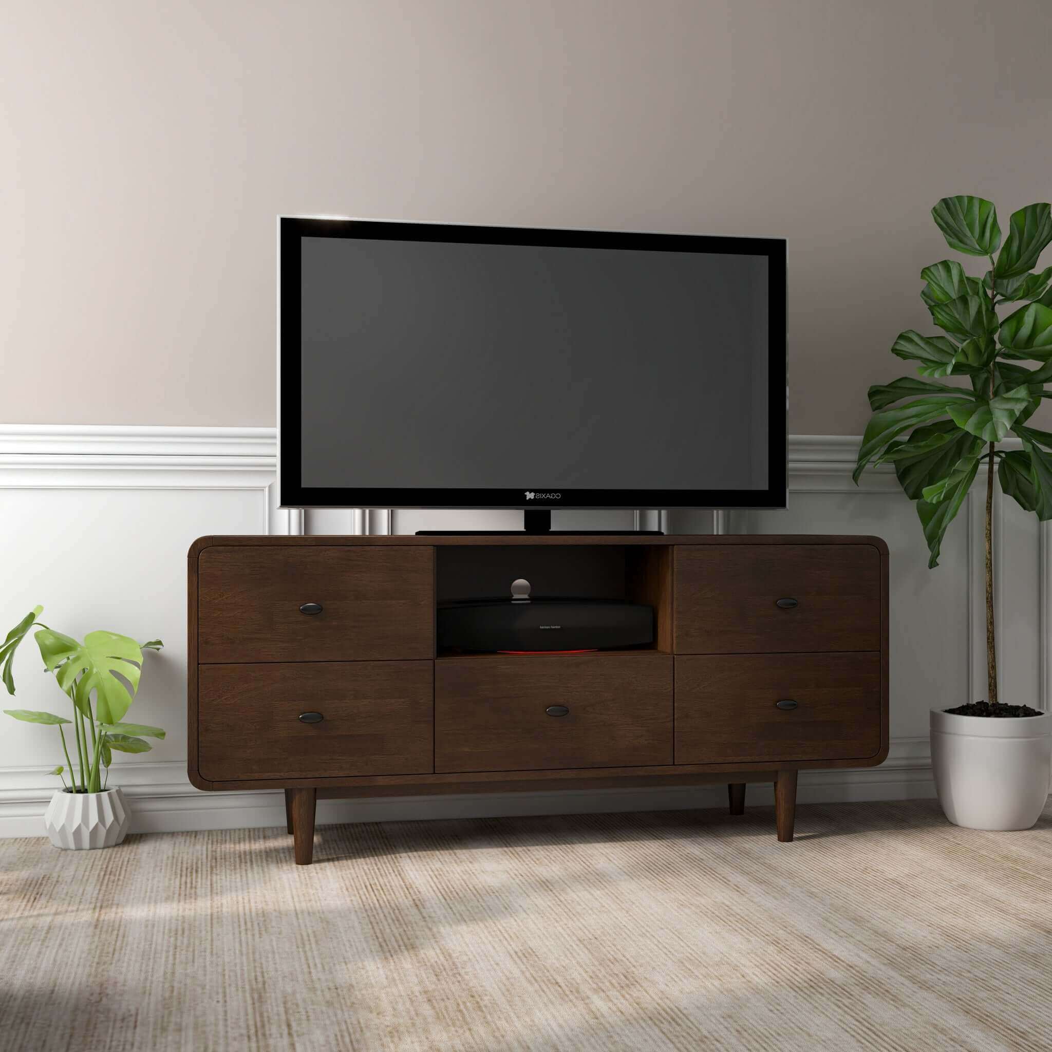 Owen High TV Stand 5 Drawers