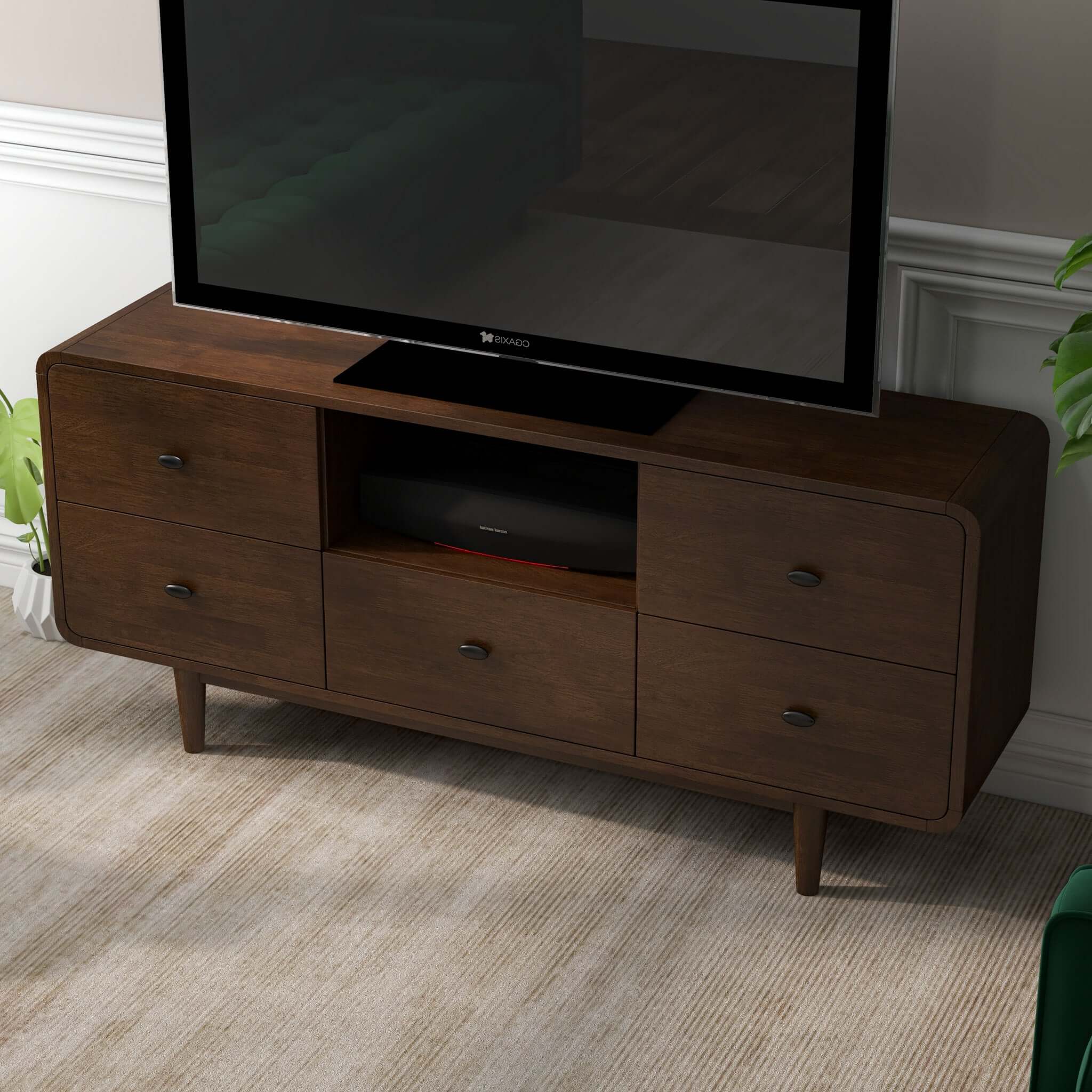 Owen High TV Stand 5 Drawers
