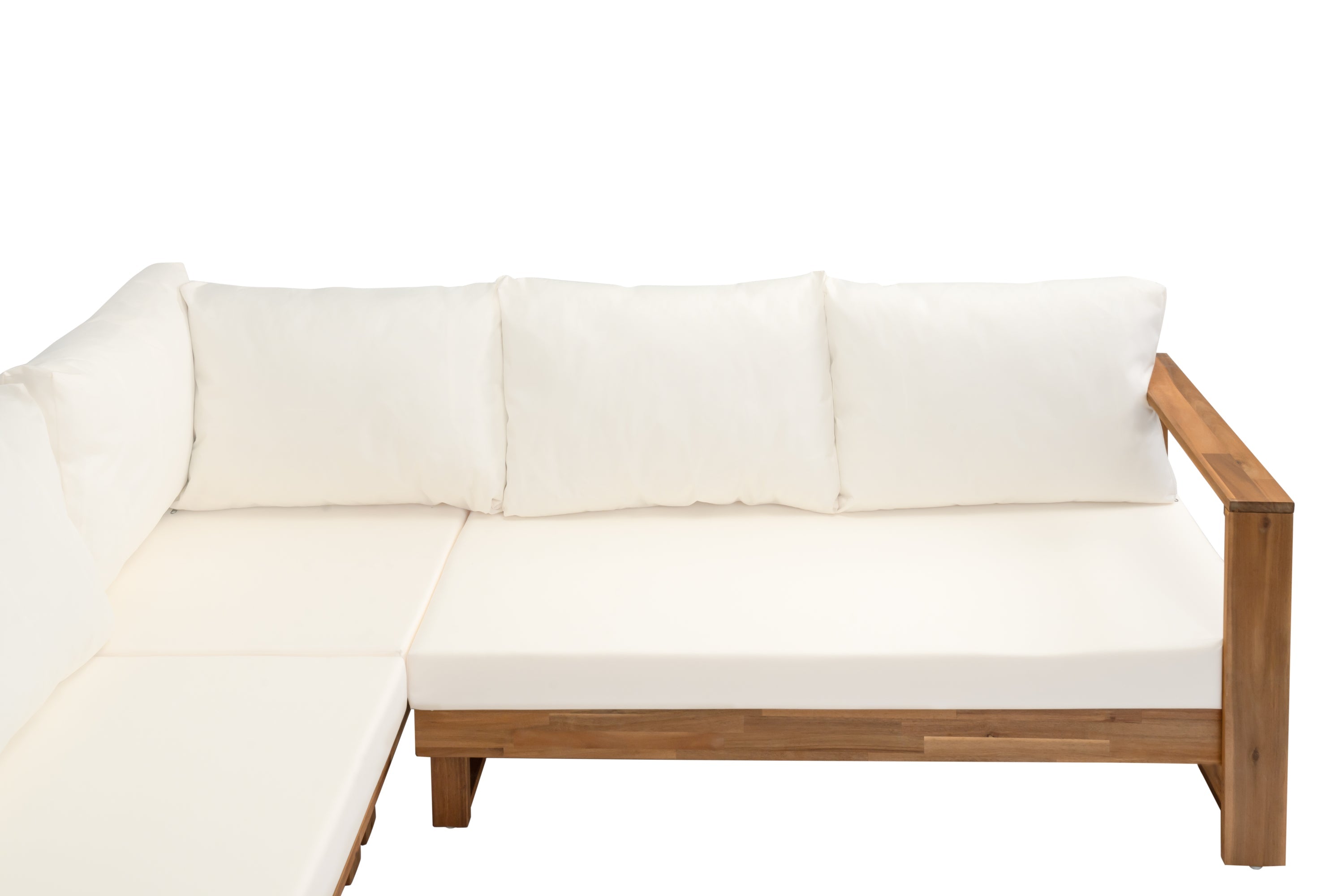 Outdoor Sectional Set Acacia Wood