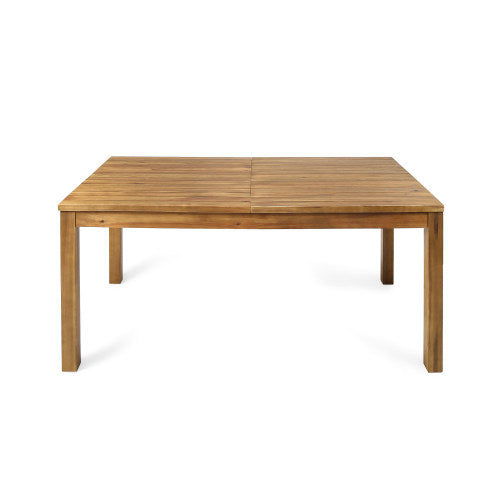 Outdoor Dining Set Acacia Wood Poolside - Teak