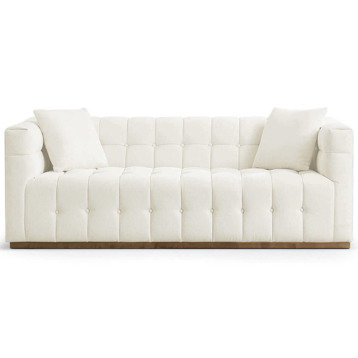 Solna Sofa White Boucle