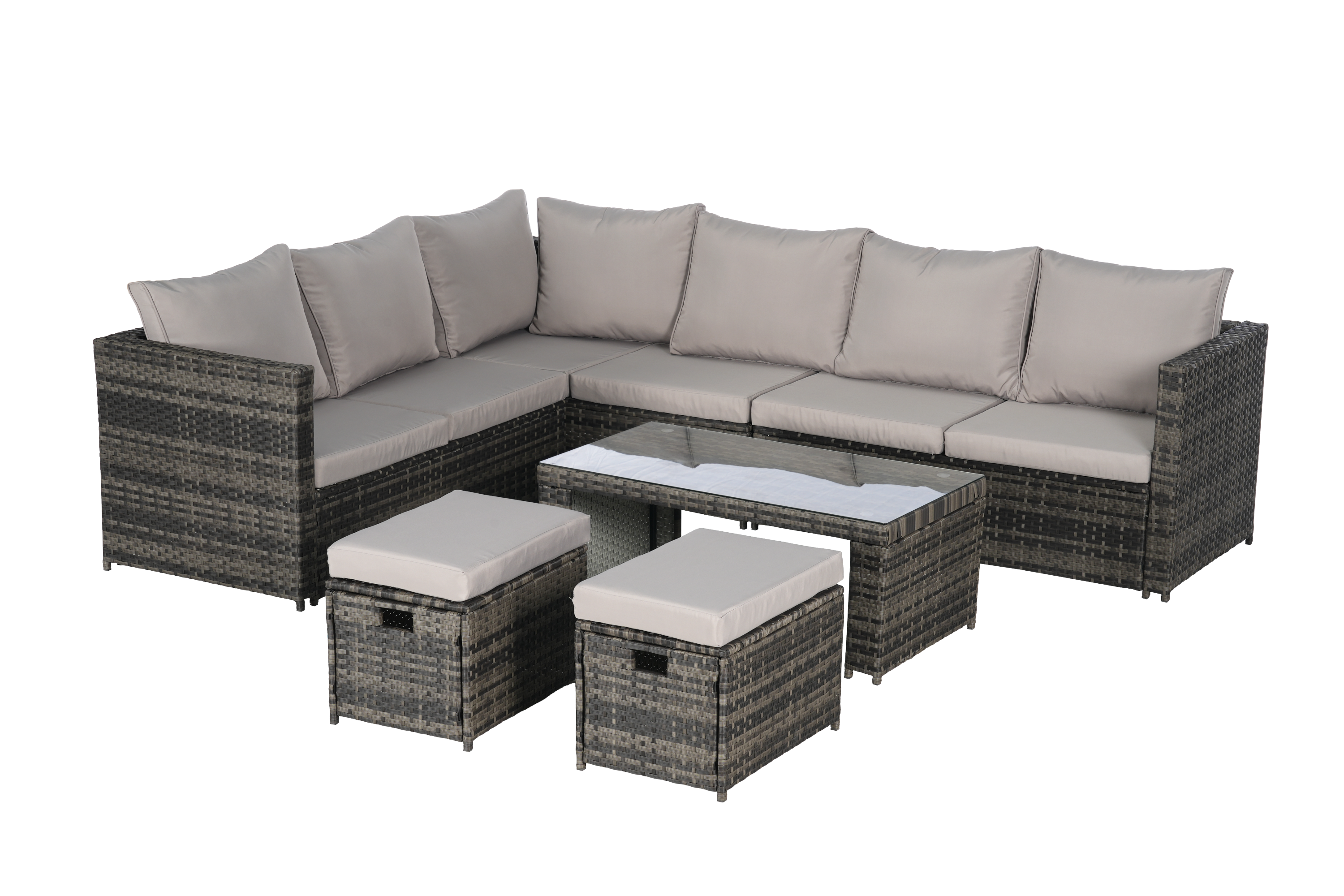 Outdoor Sofa Set Cushioned Seating