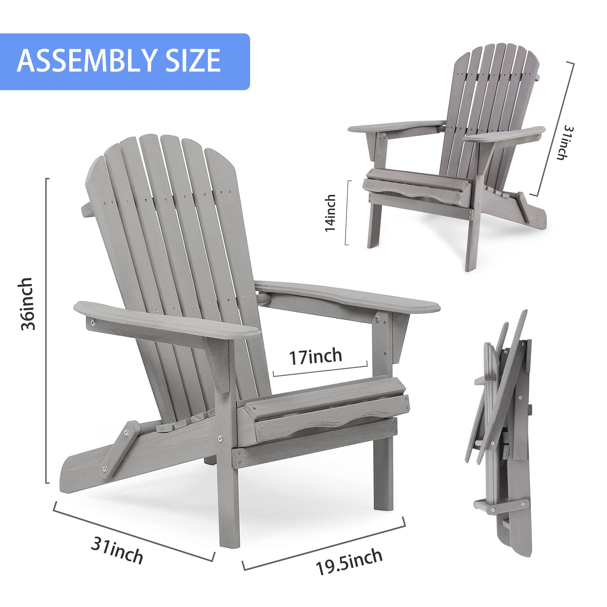 Classic Outdoor Furniture Modern Design - Gray