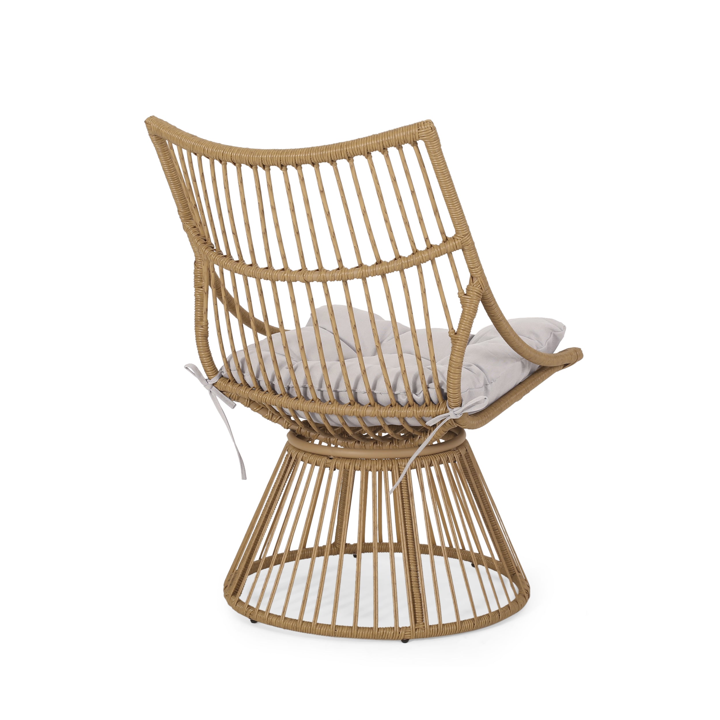 Elaine Outdoor Furniture Rattan Frame - Light Brown