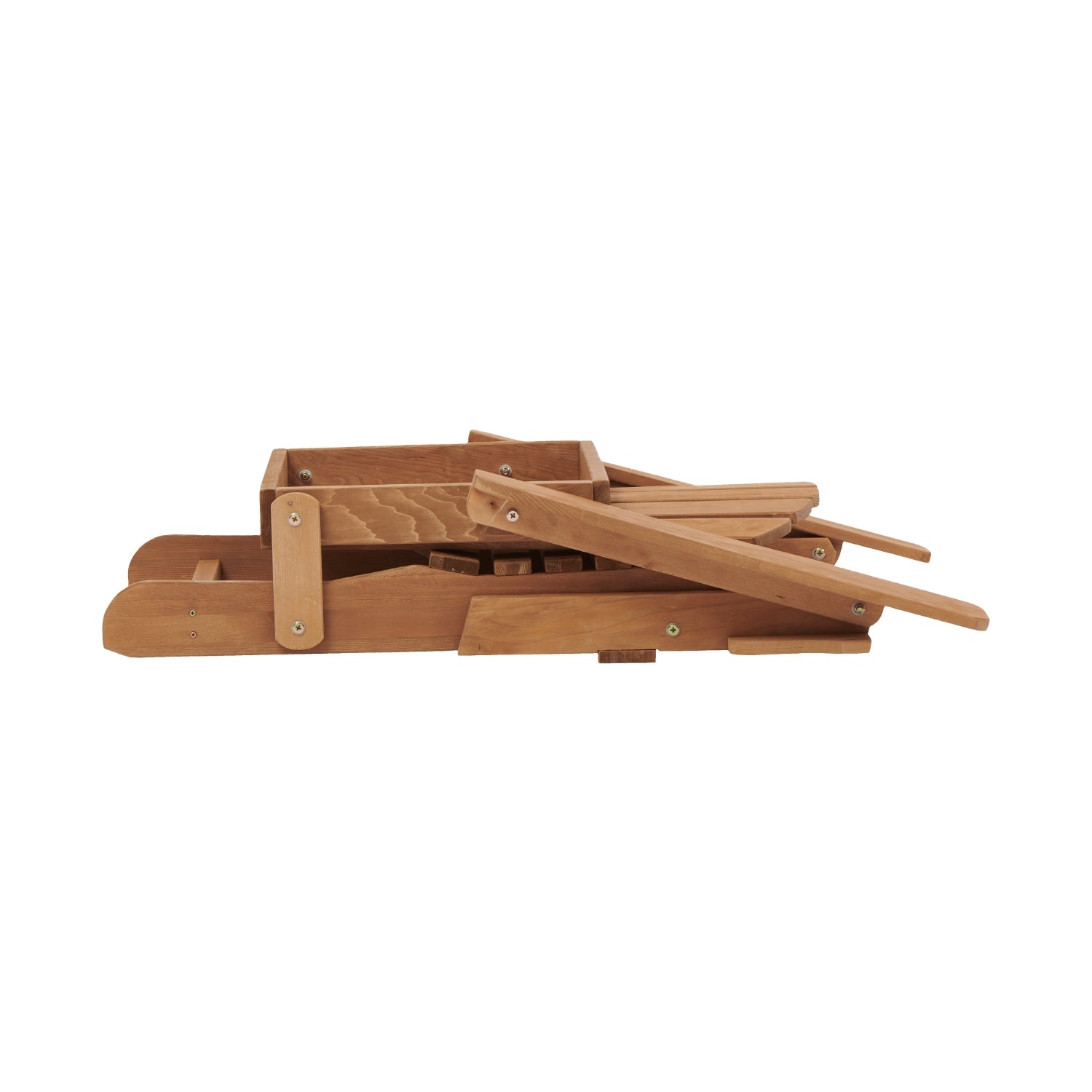 Oversize Outdoor Adirondack Chair Folding Design - Light Brown