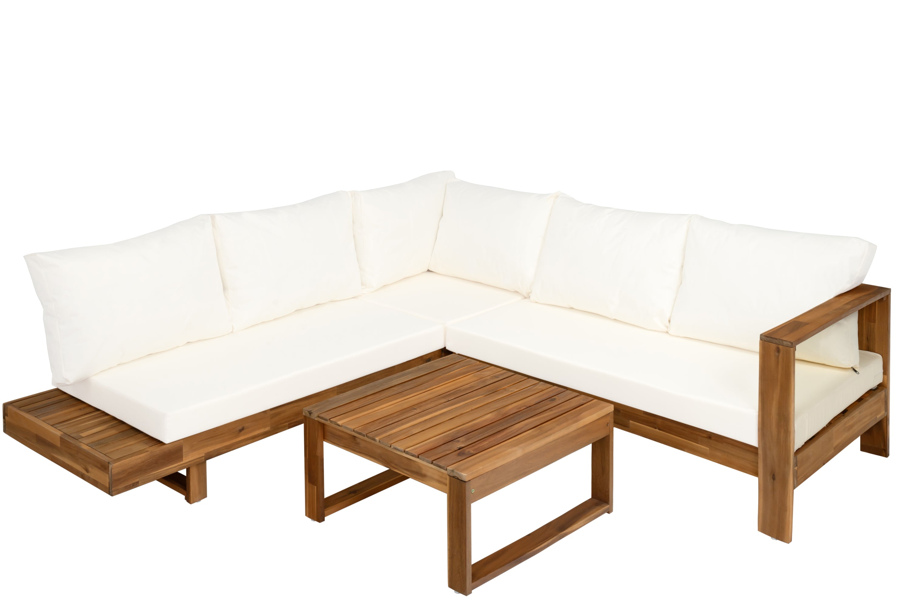 Outdoor Sectional Set Acacia Wood