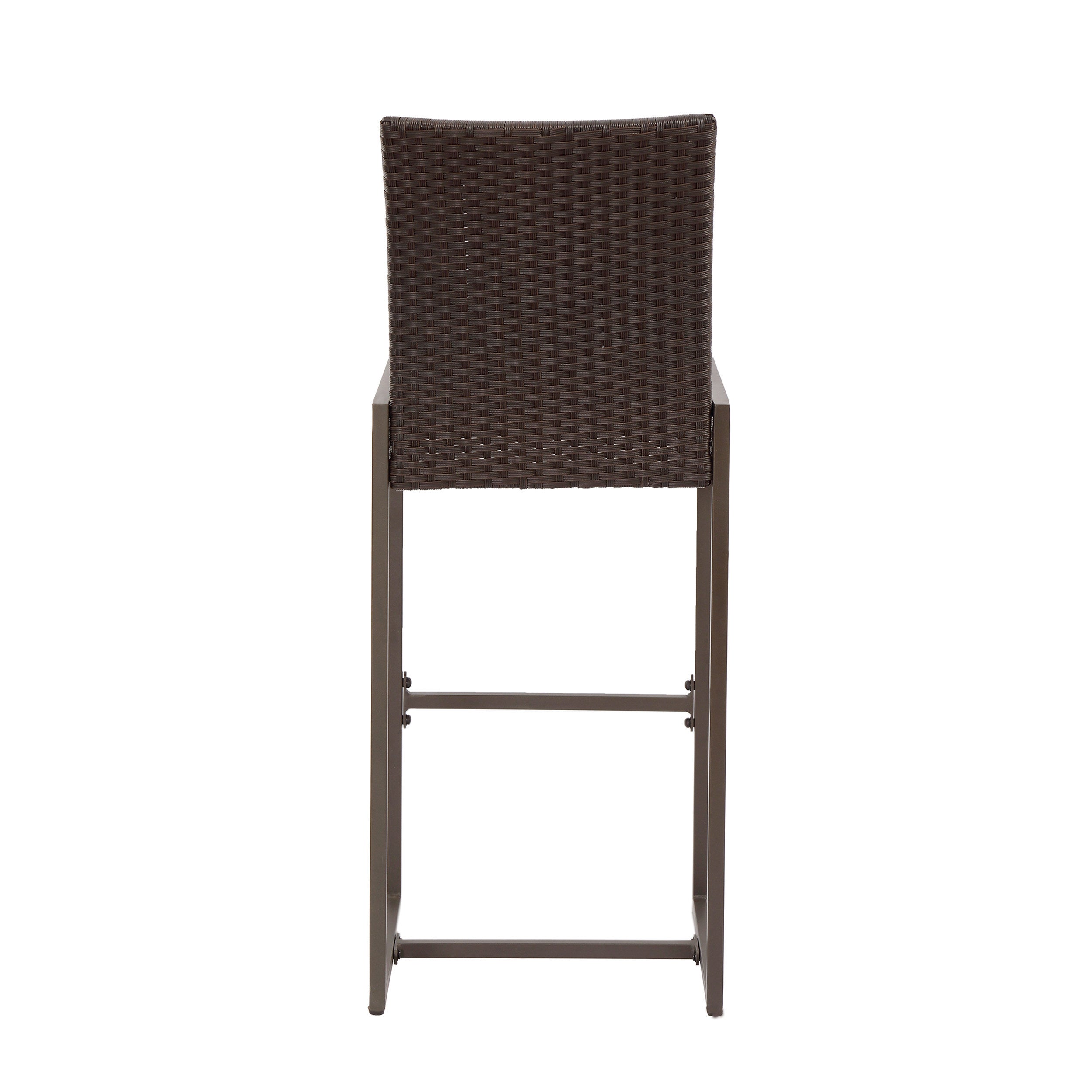 Barstool Outdoor Bar Stool Outdoor Seating - Dark Brown