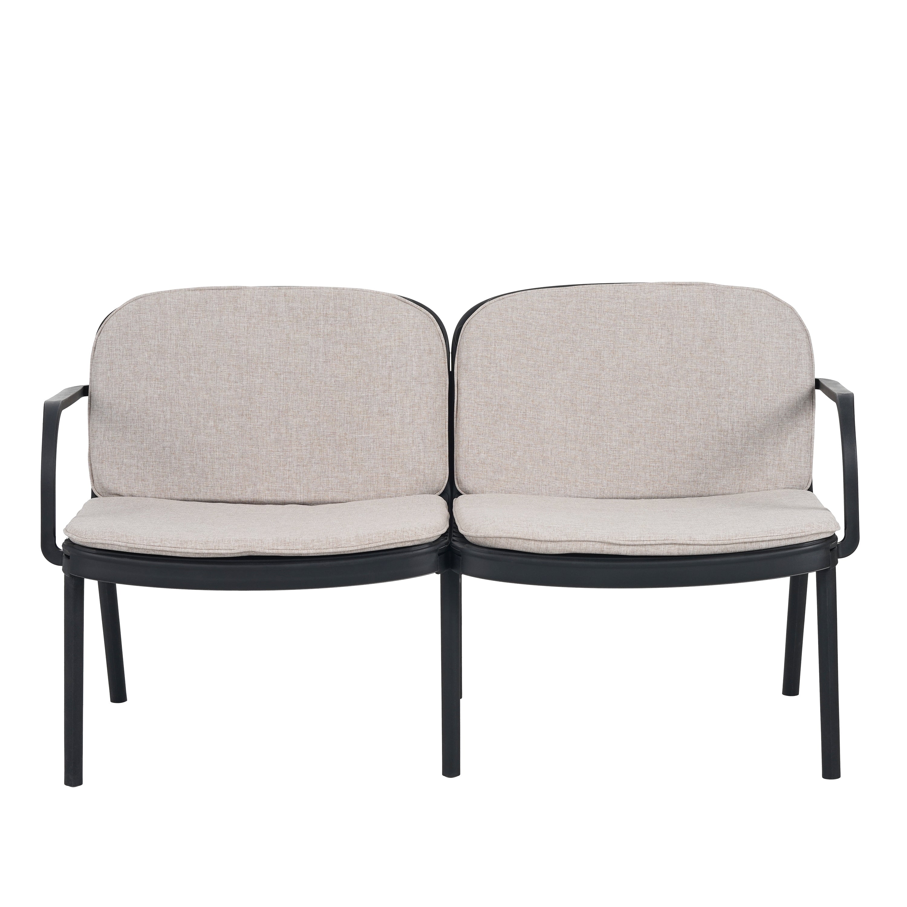 Luna Outdoor Loveseat Cushioned Seating - Beige
