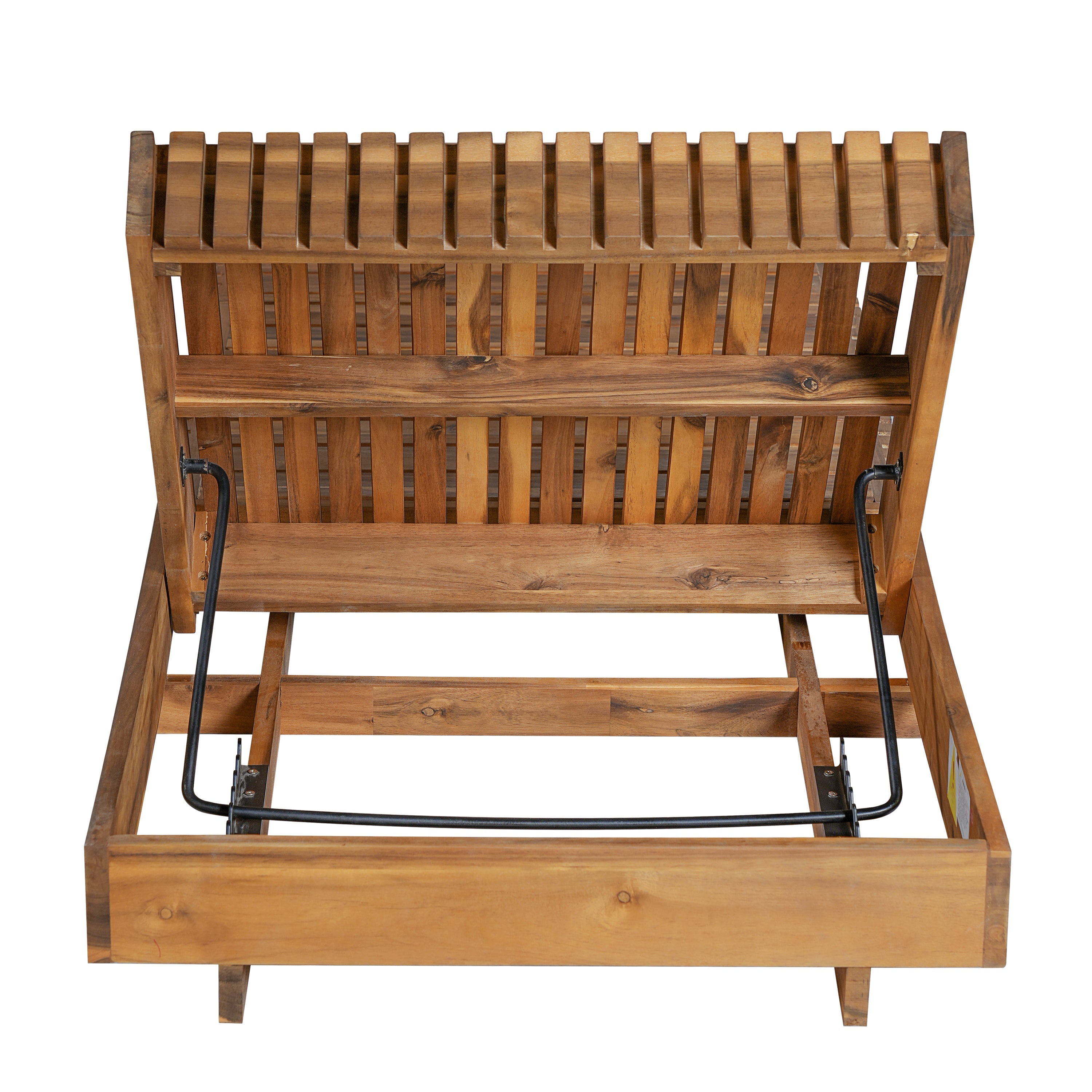 Chaise Outdoor Chaise Lounge Adjustable Back - Teak