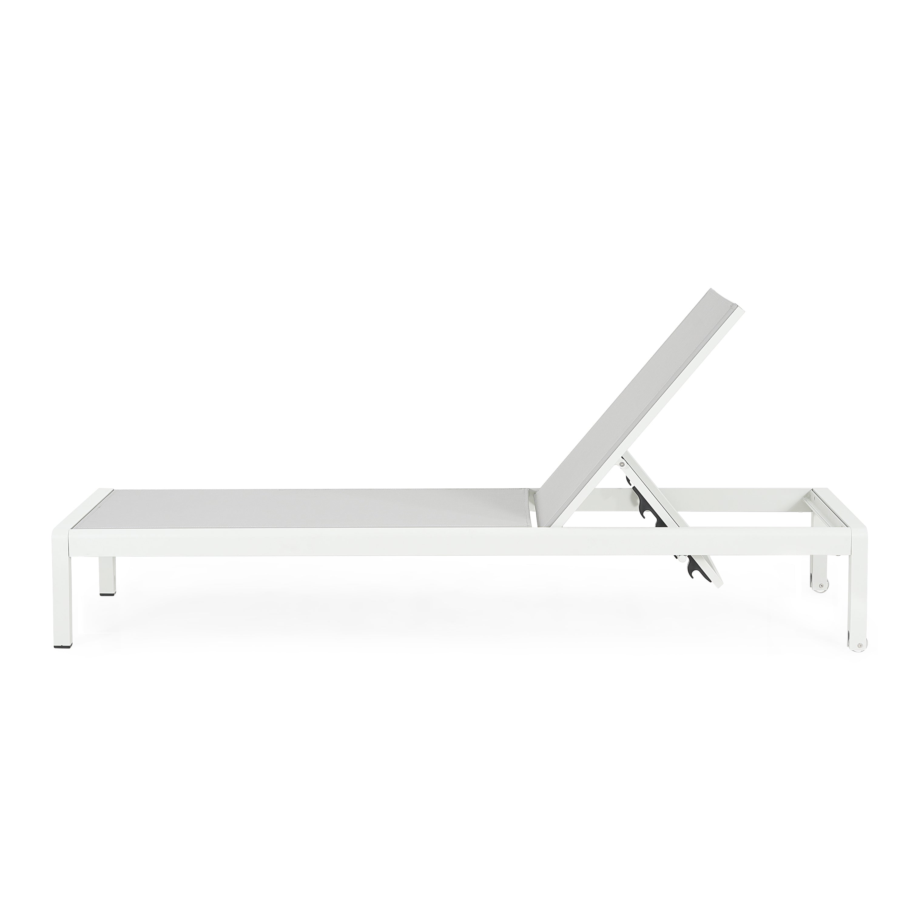 Chaise Outdoor Chaise Lounge Set Adjustable Back