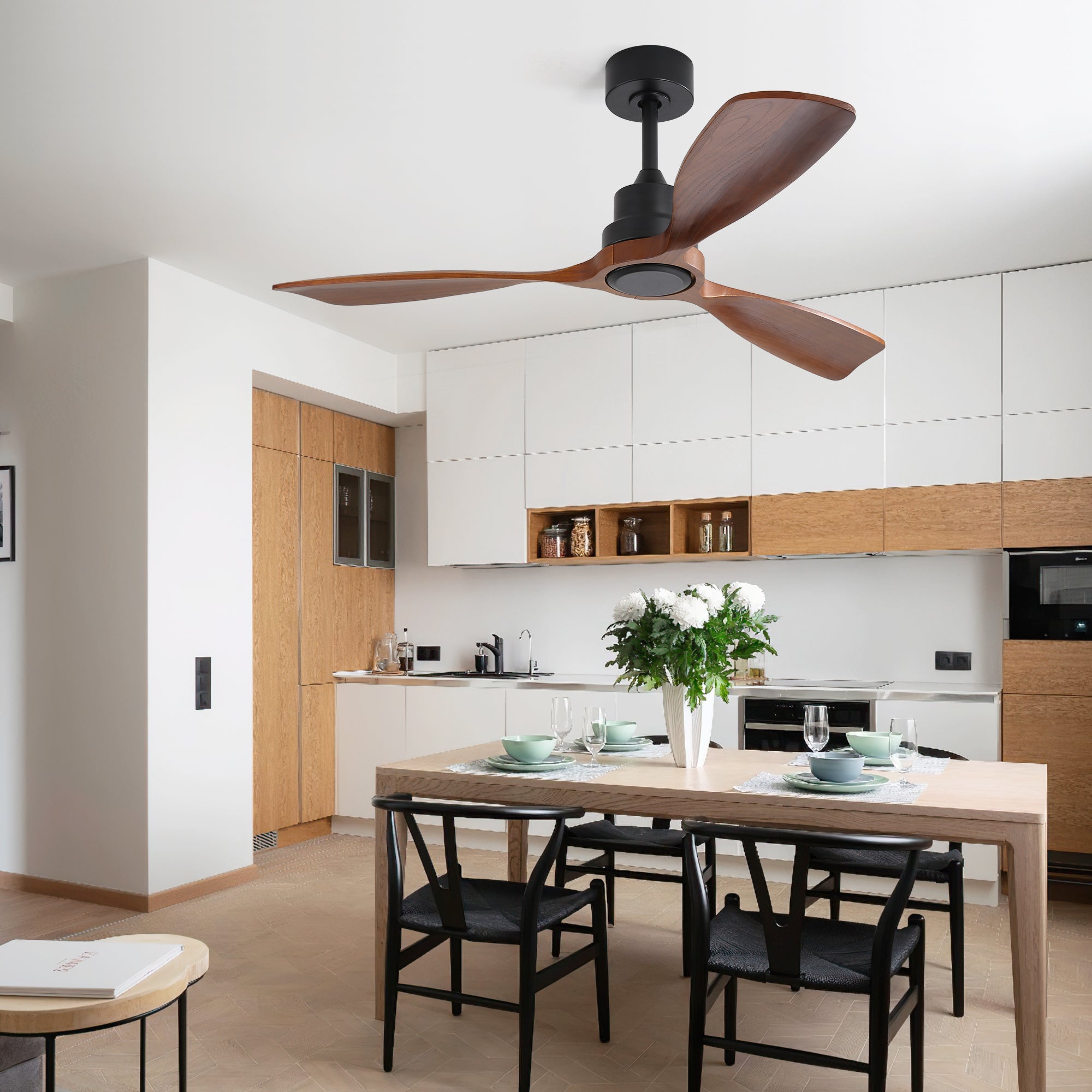 Inch Outdoor Ceiling Fan DC Motor - Black