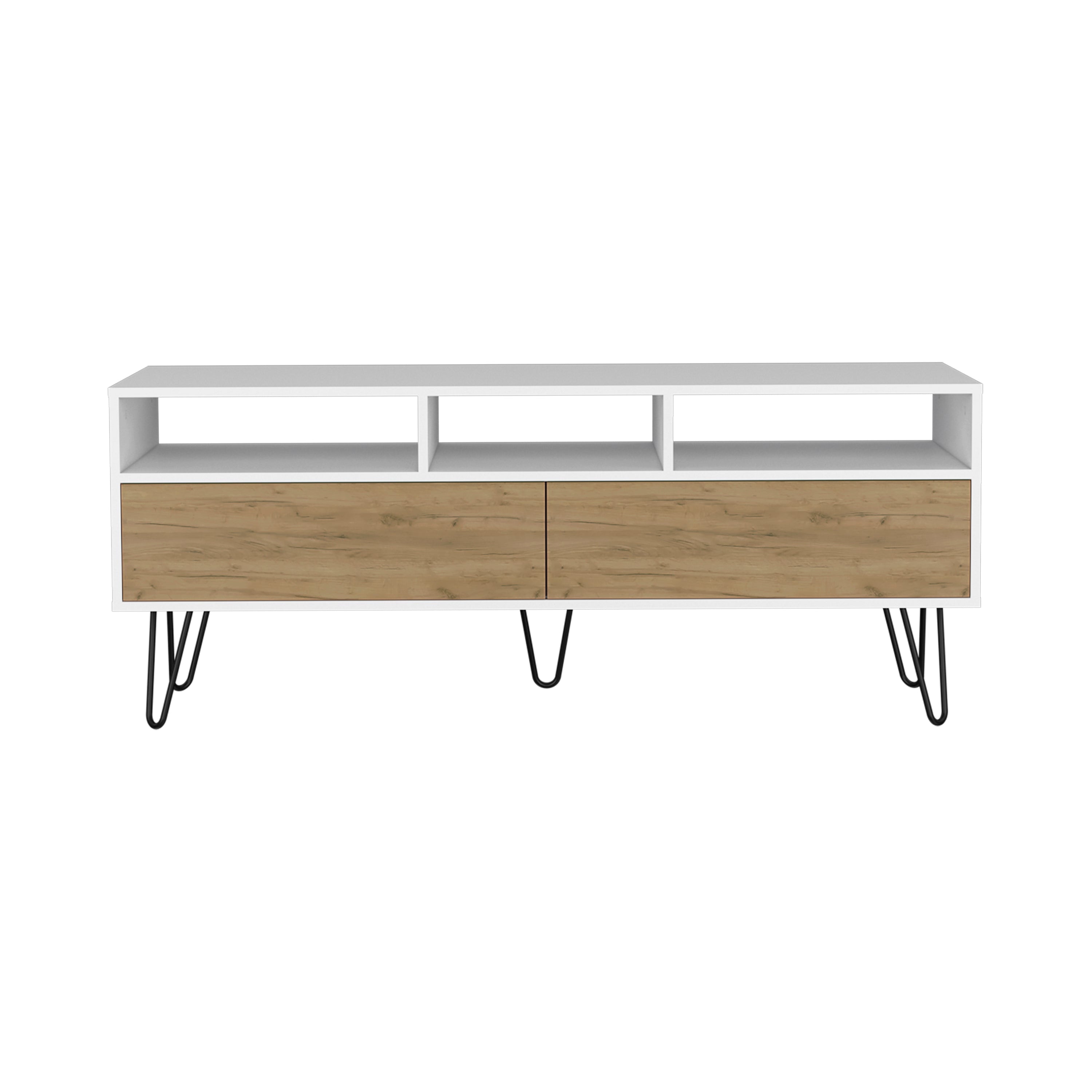 Derby Tv Stand with Pull Down Doors and Three Shelves
