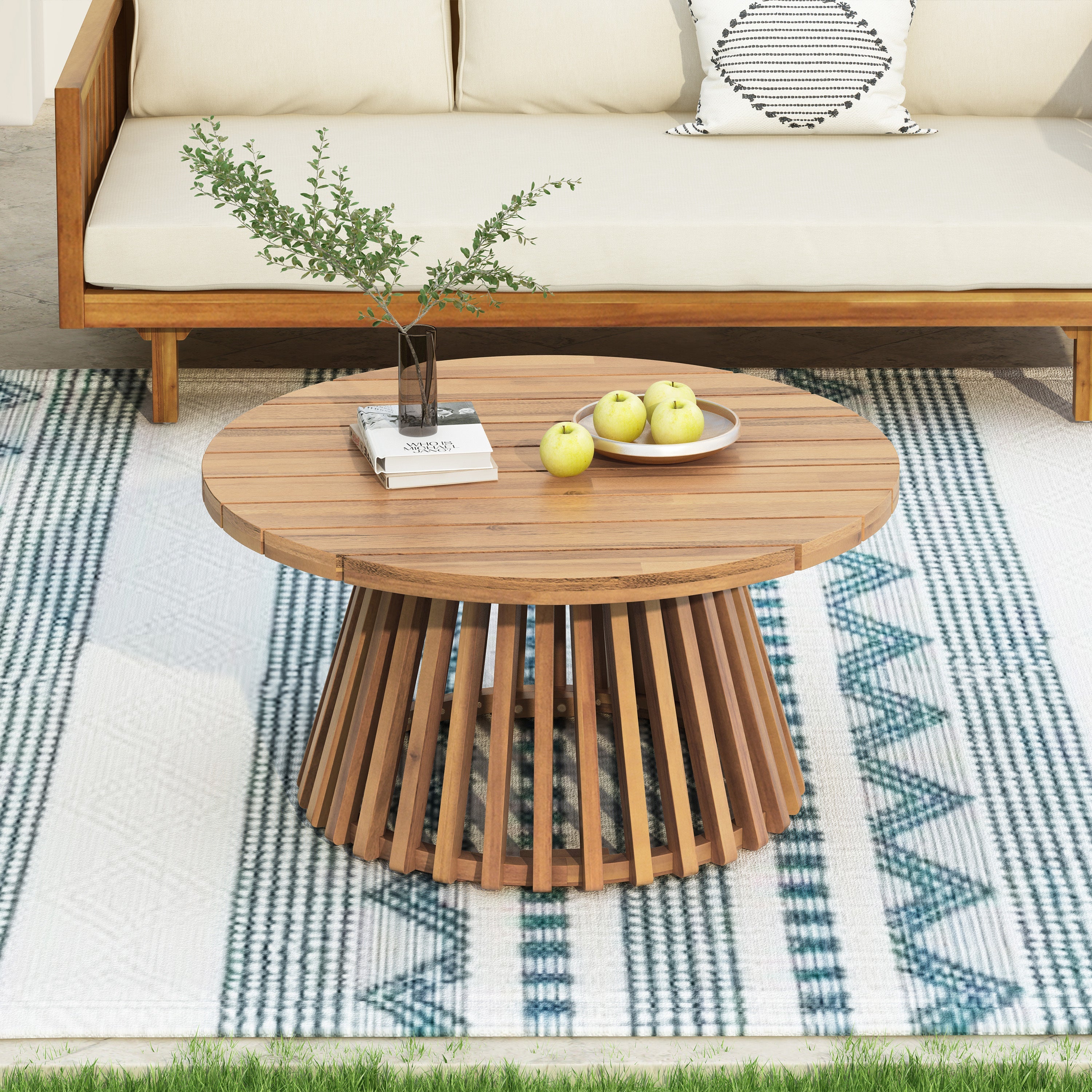 Coffee Outdoor Coffee Table Acacia Wood