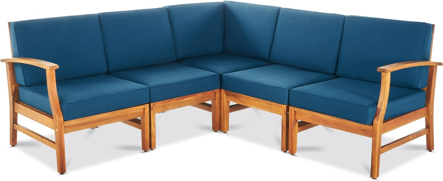Perla Outdoor Sofa Set Patio Seating - Blue