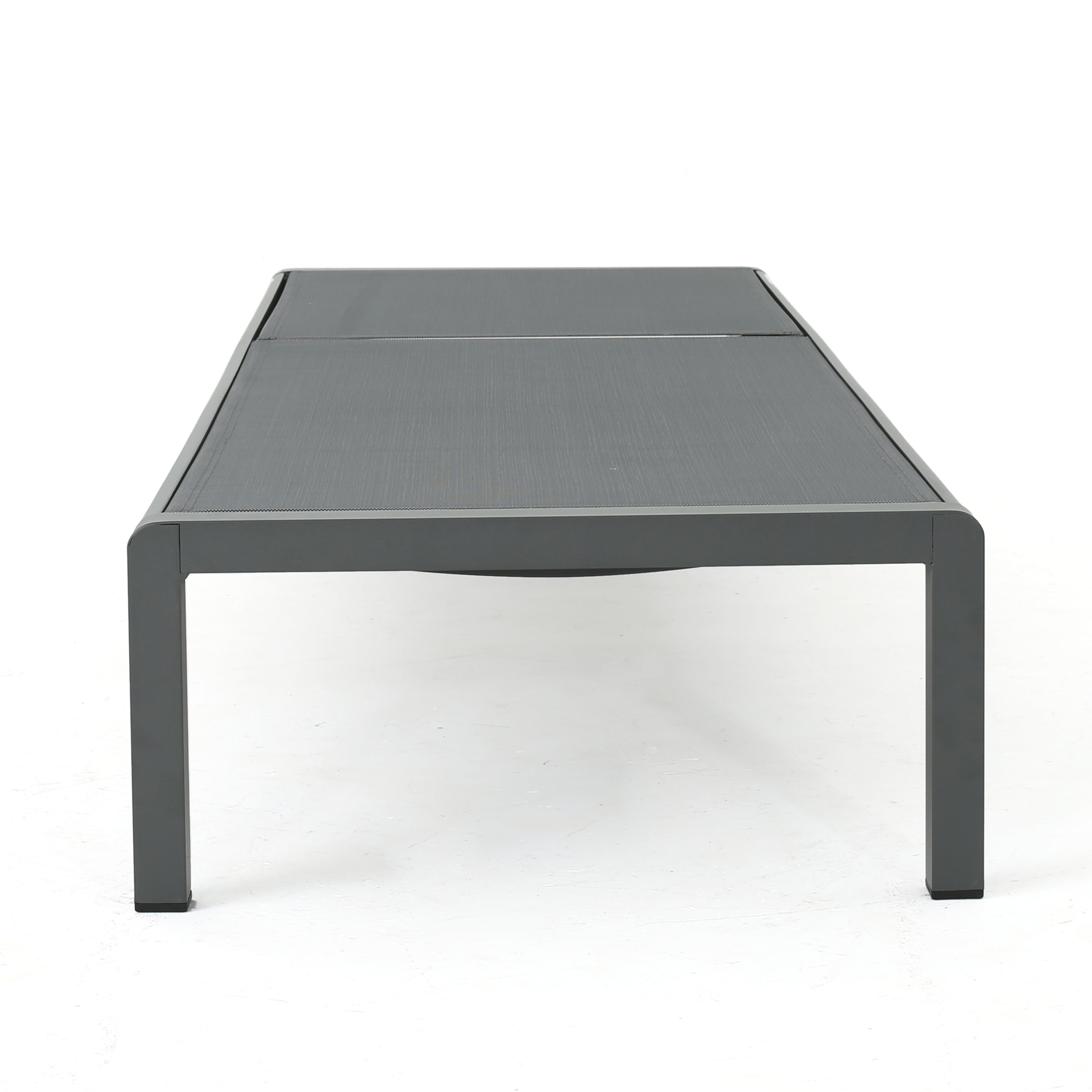 Chaise Outdoor Chaise Lounge Adjustable Back - Gray