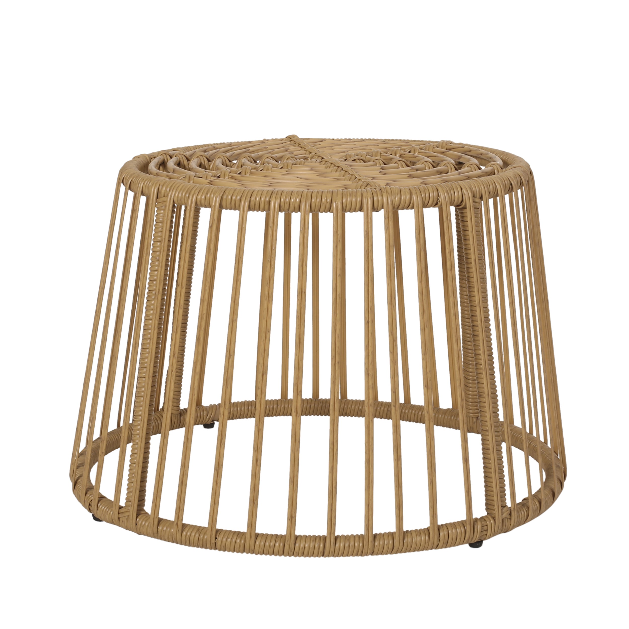 Outdoor Club Chair Rattan Frame - Light Brown