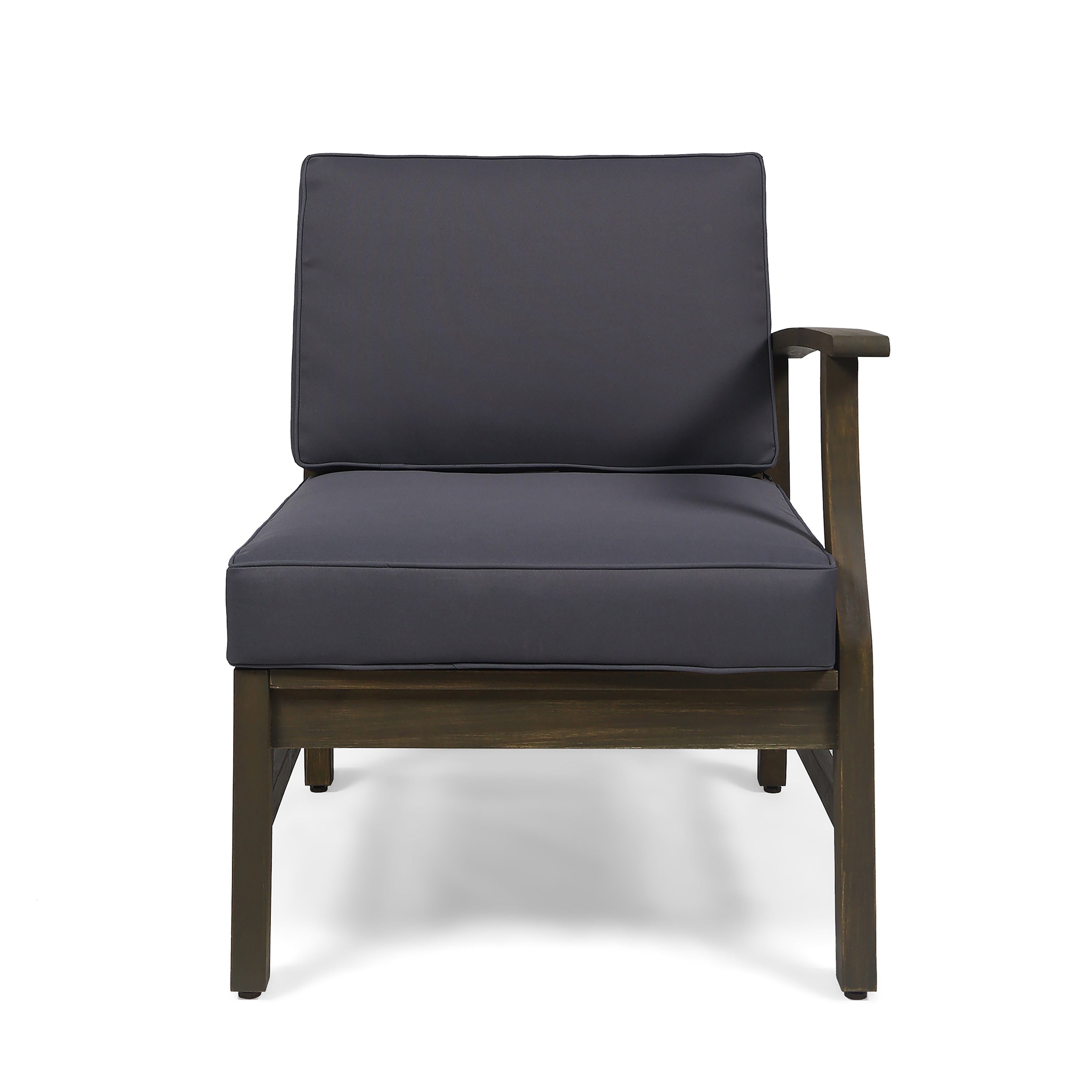 Perla Outdoor Sofa Set Patio Seating - Dark Gray