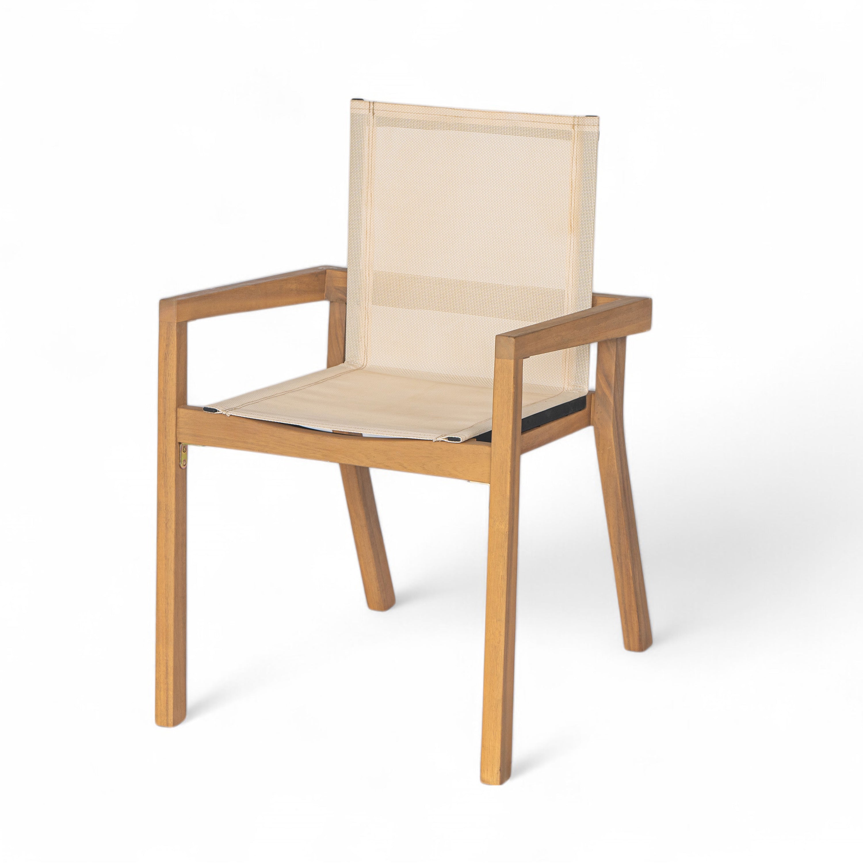 Outdoor Dining Set Acacia Wood - Beige