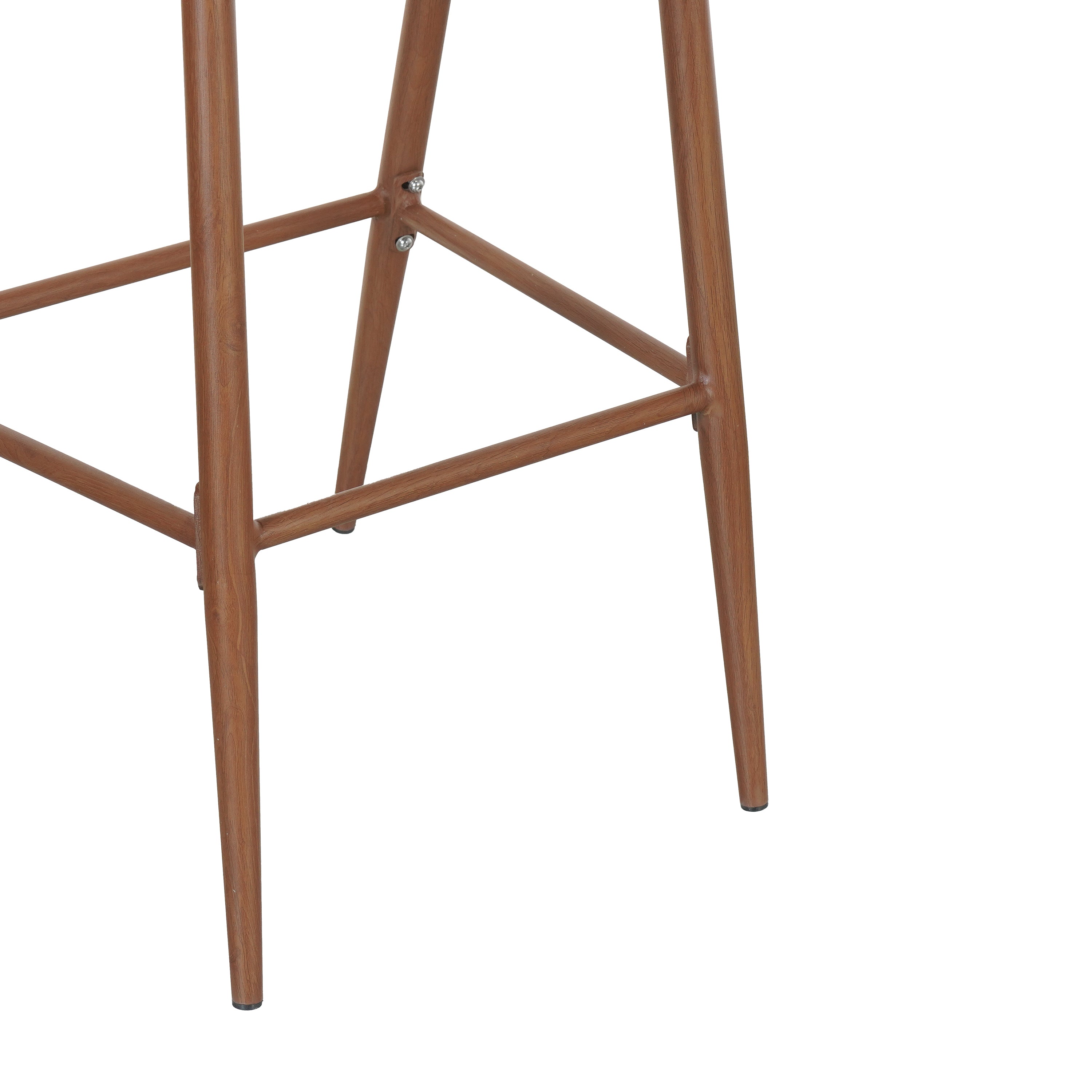Outdoor Counter Stool Set Water-Resistant Cushions - Teak