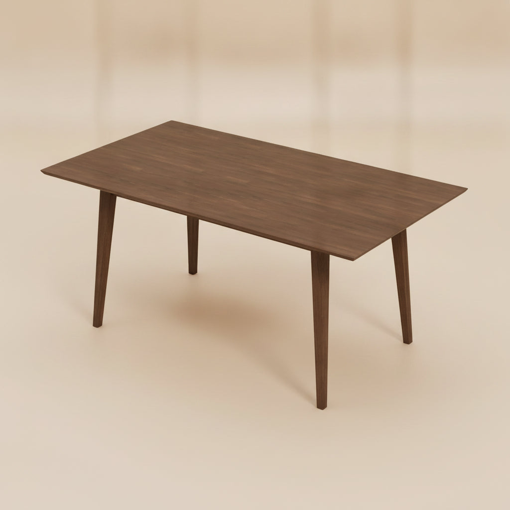 Adira Solid Wood Walnut Large Dining Table
