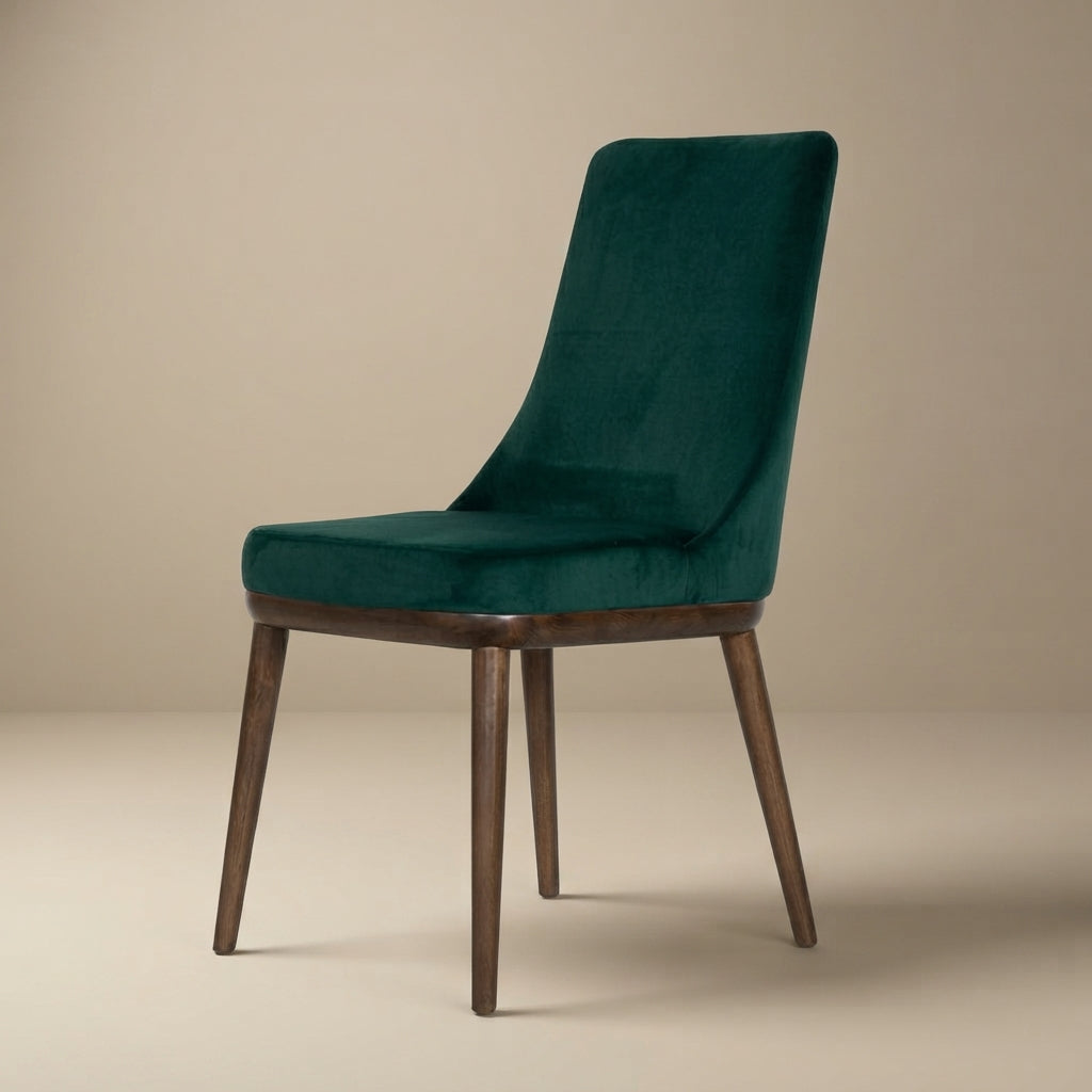 Brighton Emerald Green Velvet Dining Chair - Set of 2