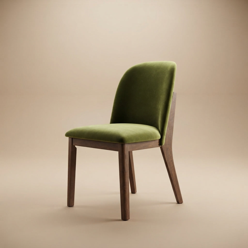 Belfast Green Velvet Dining Chair - Set of 2